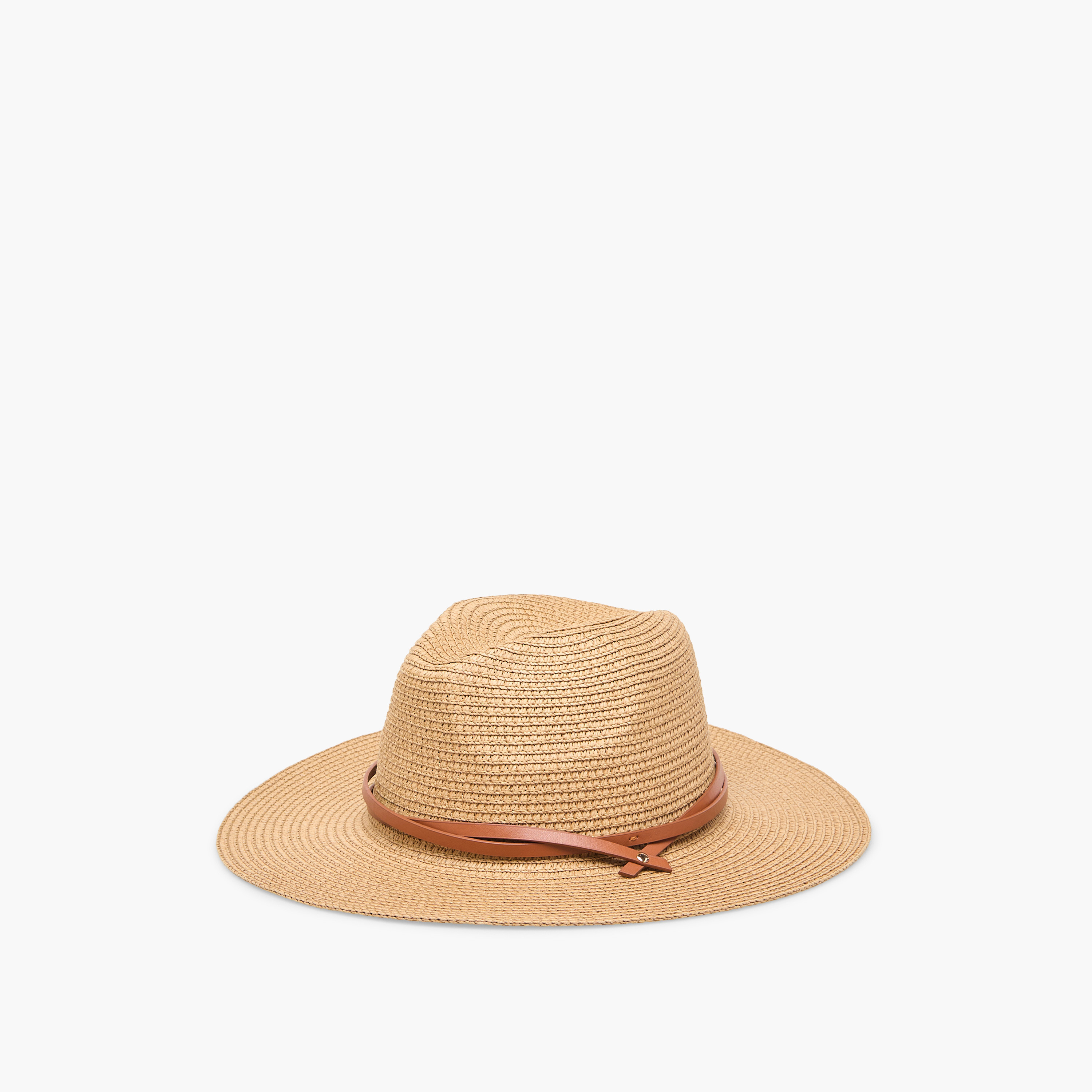 Textured Hat with Belt Detail-women-clothingaccessories-capsandhats-image-3