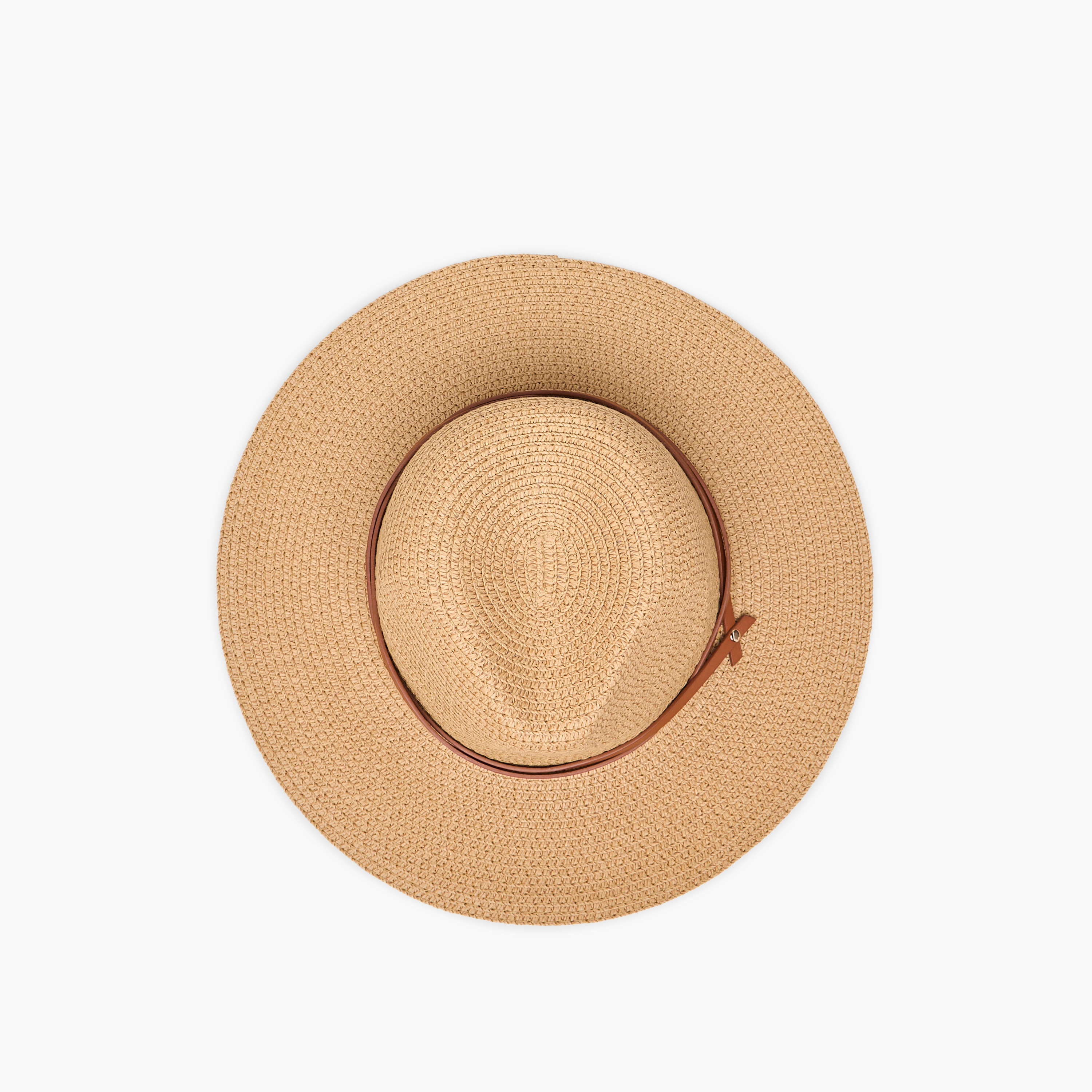 Textured Hat with Belt Detail-women-clothingaccessories-capsandhats-image-5