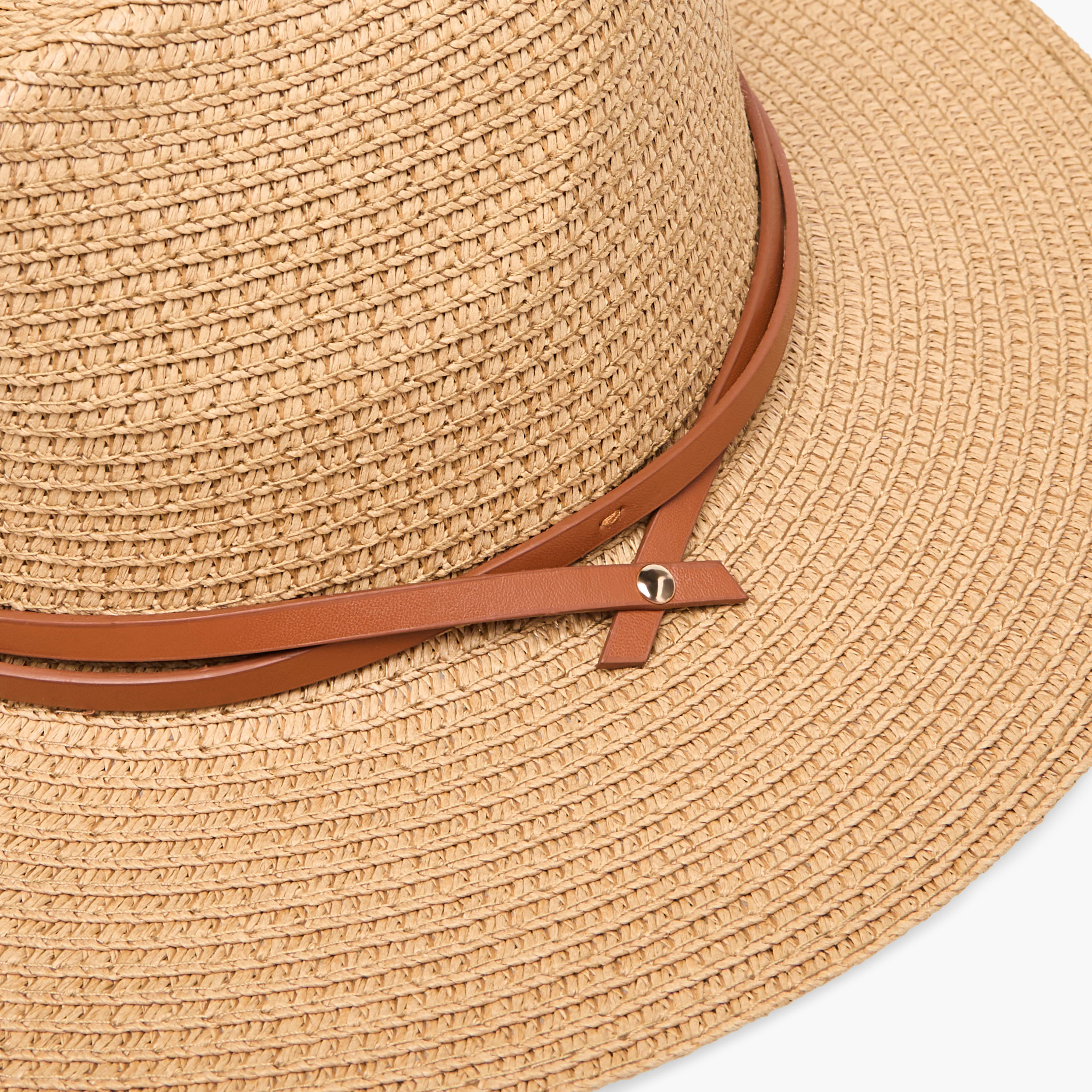Textured Hat with Belt Detail-women-clothingaccessories-capsandhats-image-6