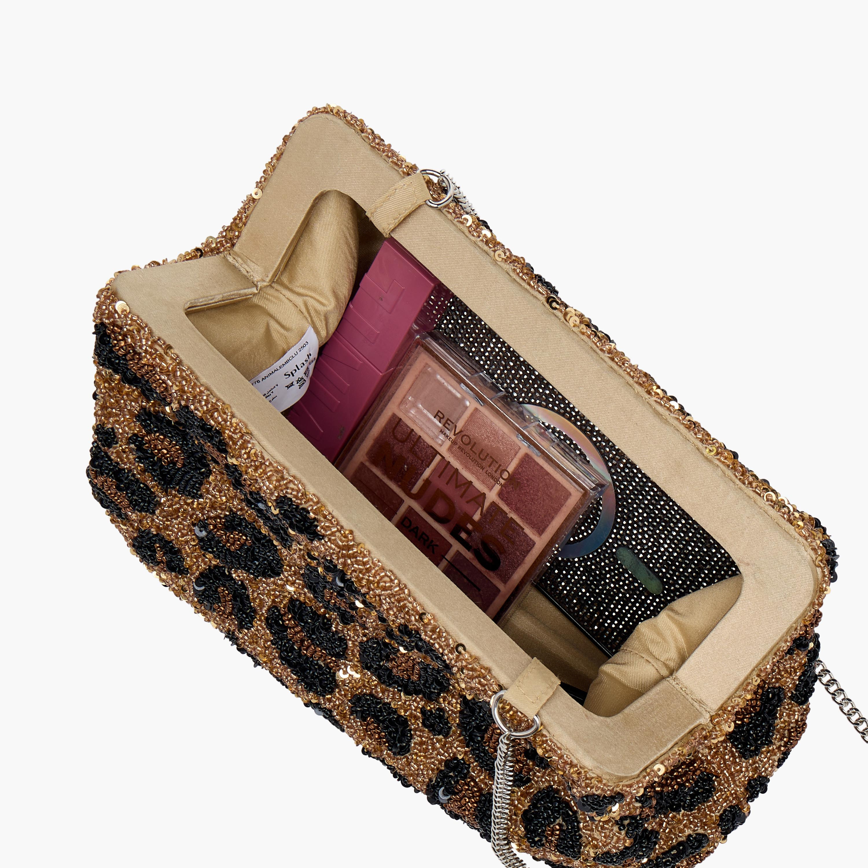 Animal Embellished Clutch with Chain Strap-women-bagsandwallets-handbags-image-8