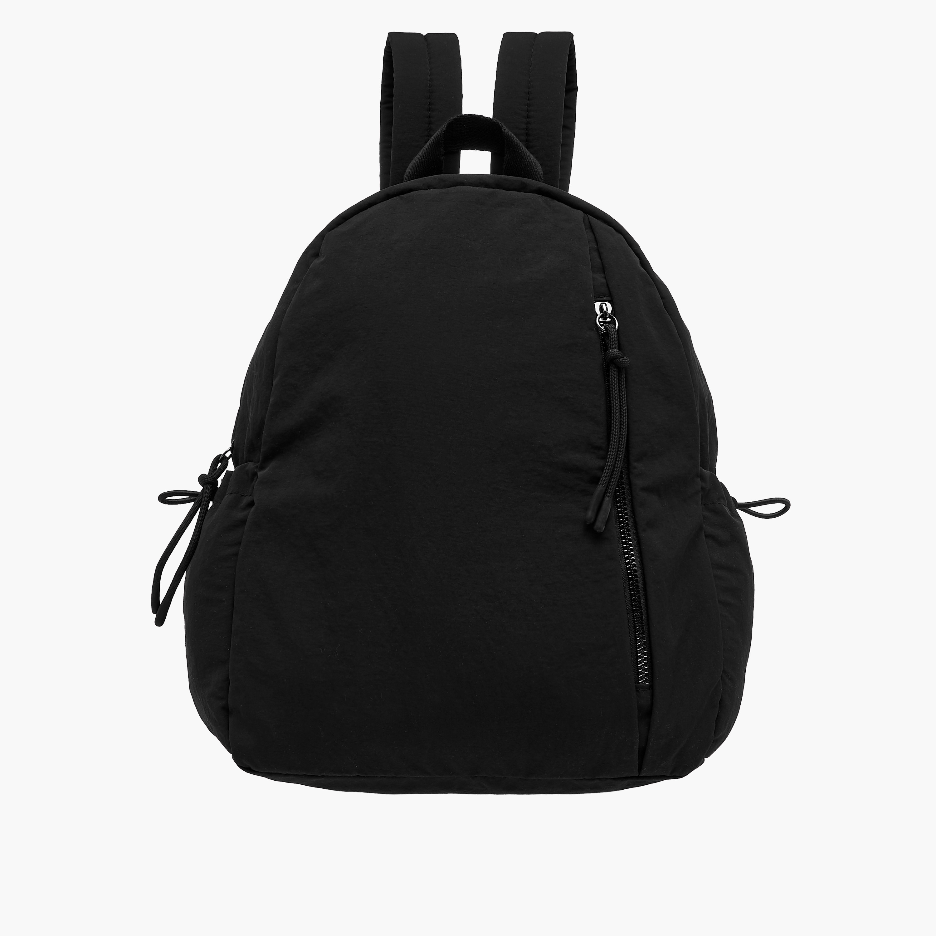 Canvas Backpack with Adjustable Shoulder Straps and Zip Closure - 27.5x13x35 cm-women-bagsandwallets-backpacks-image-1