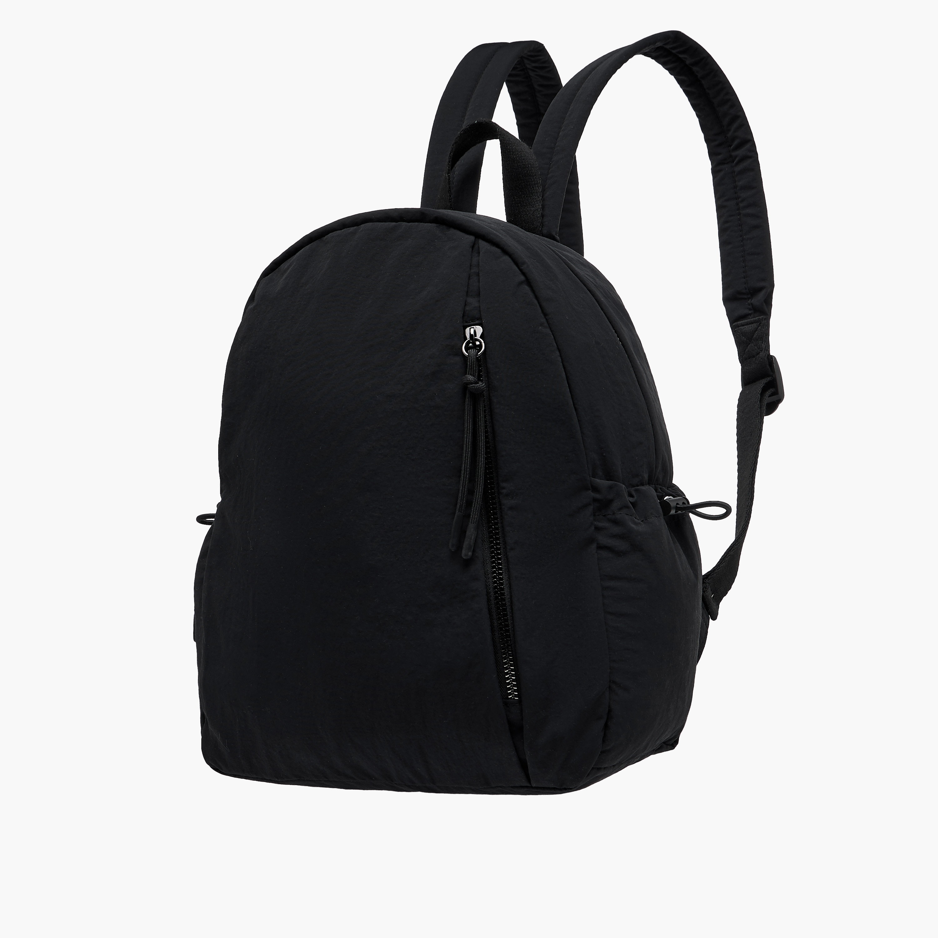 Canvas Backpack with Adjustable Shoulder Straps and Zip Closure - 27.5x13x35 cm-women-bagsandwallets-backpacks-image-3