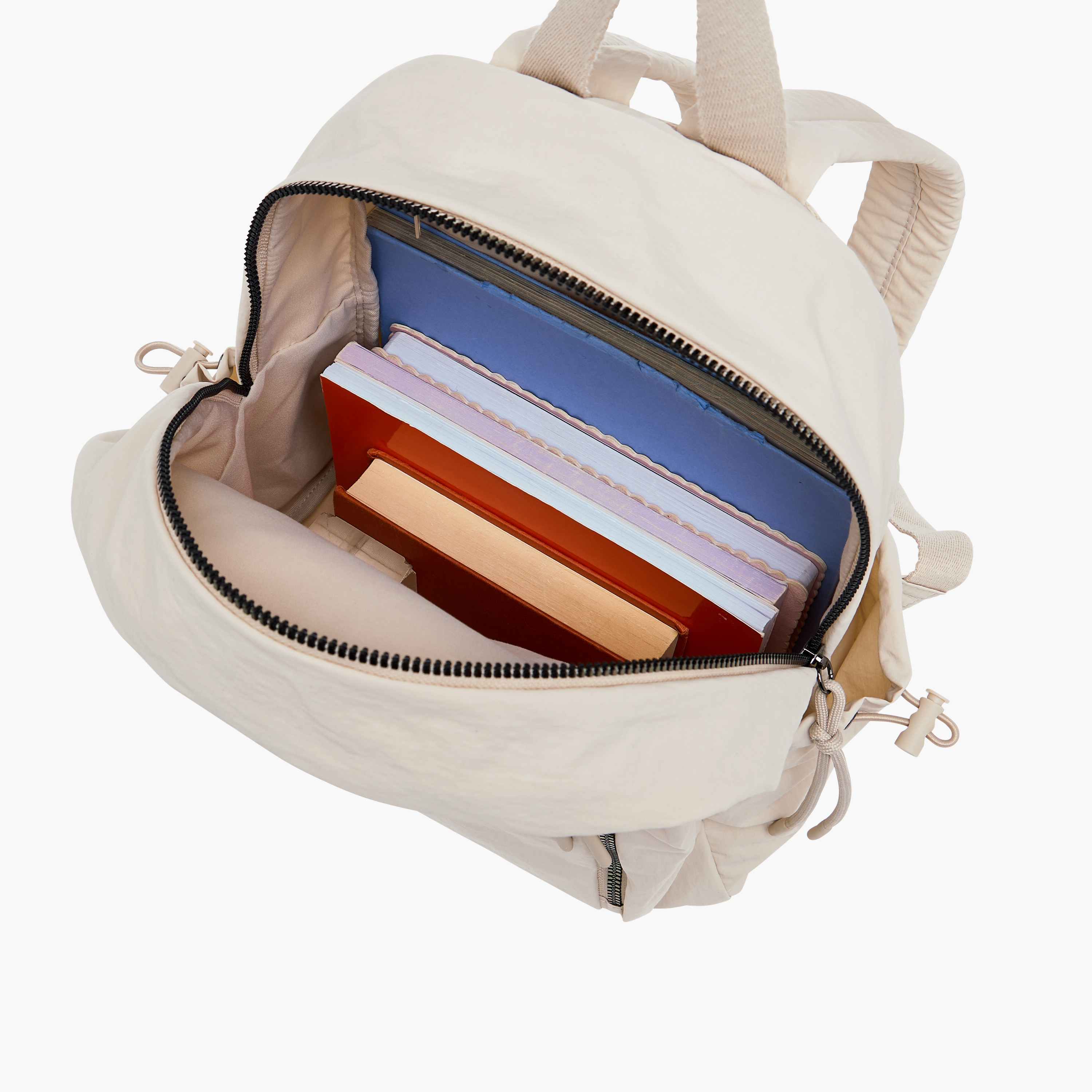 Canvas Backpack with Adjustable Shoulder Straps and Zip Closure - 27.5x13x35 cm-women-bagsandwallets-backpacks-image-8