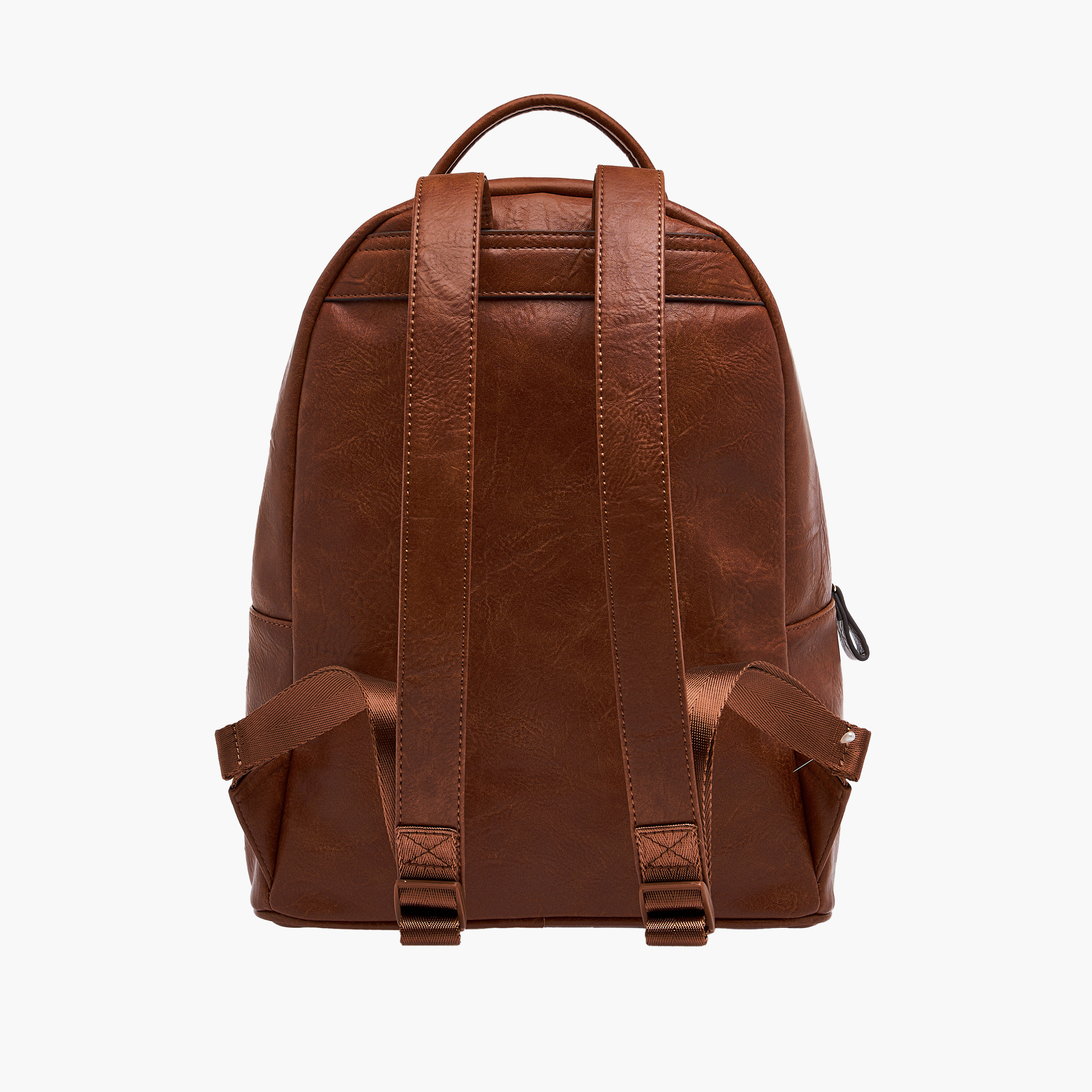 Textured Backpack with Adjustable Shoulder Straps and Zip Closure-women-bagsandwallets-backpacks-image-4
