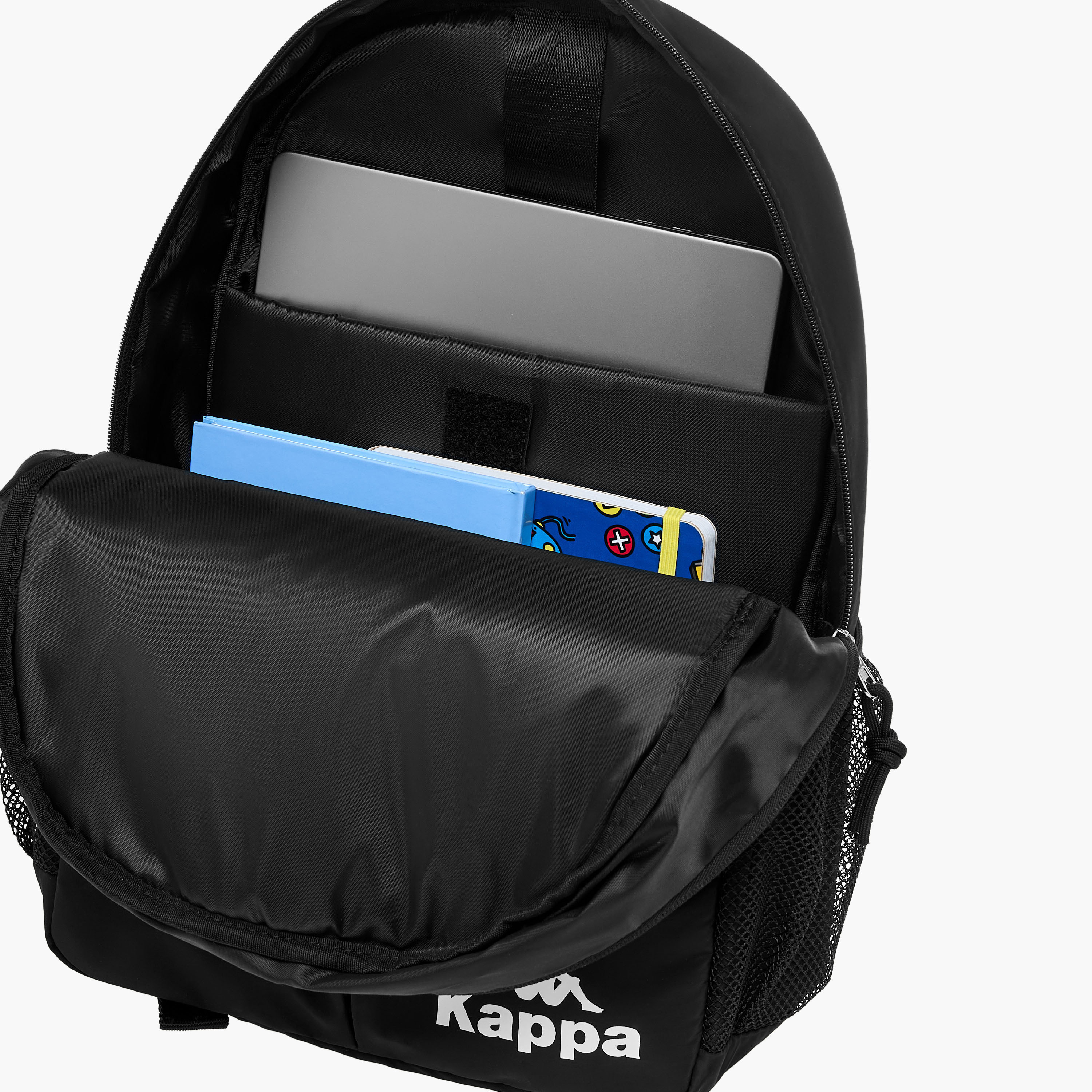 Kappa Logo Print Backpack with Adjustable Shoulder Straps - 27x14x42 cm-women-bagsandwallets-backpacks-image-8