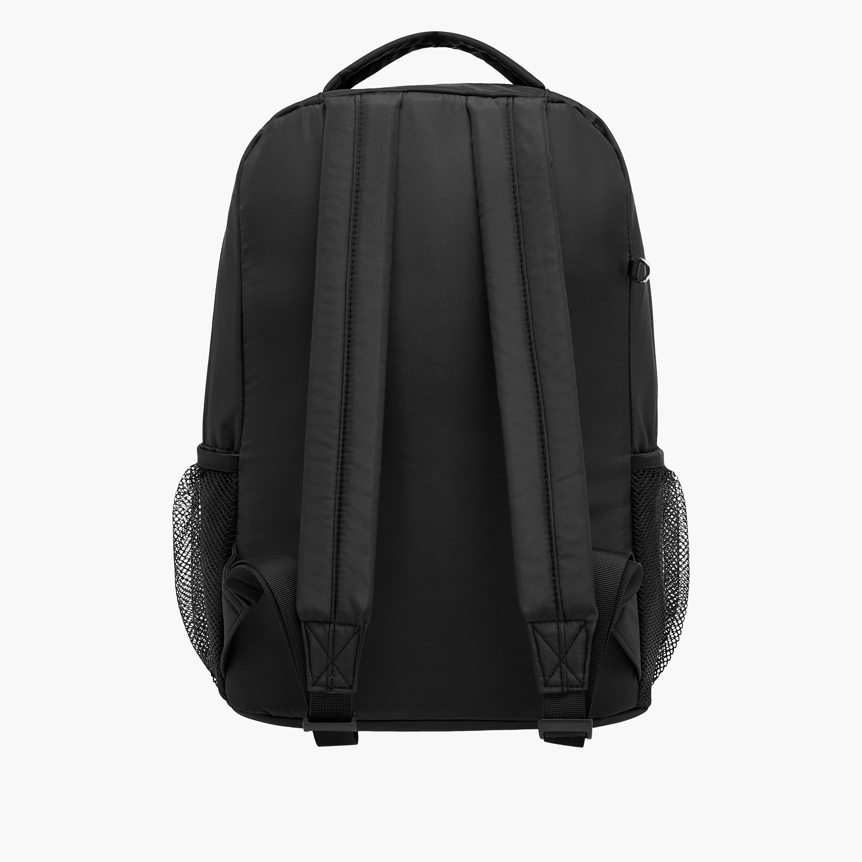 Kappa Logo Print Backpack with Adjustable Shoulder Straps and Pouch - 28x14x36 cm-women-bagsandwallets-backpacks-image-4