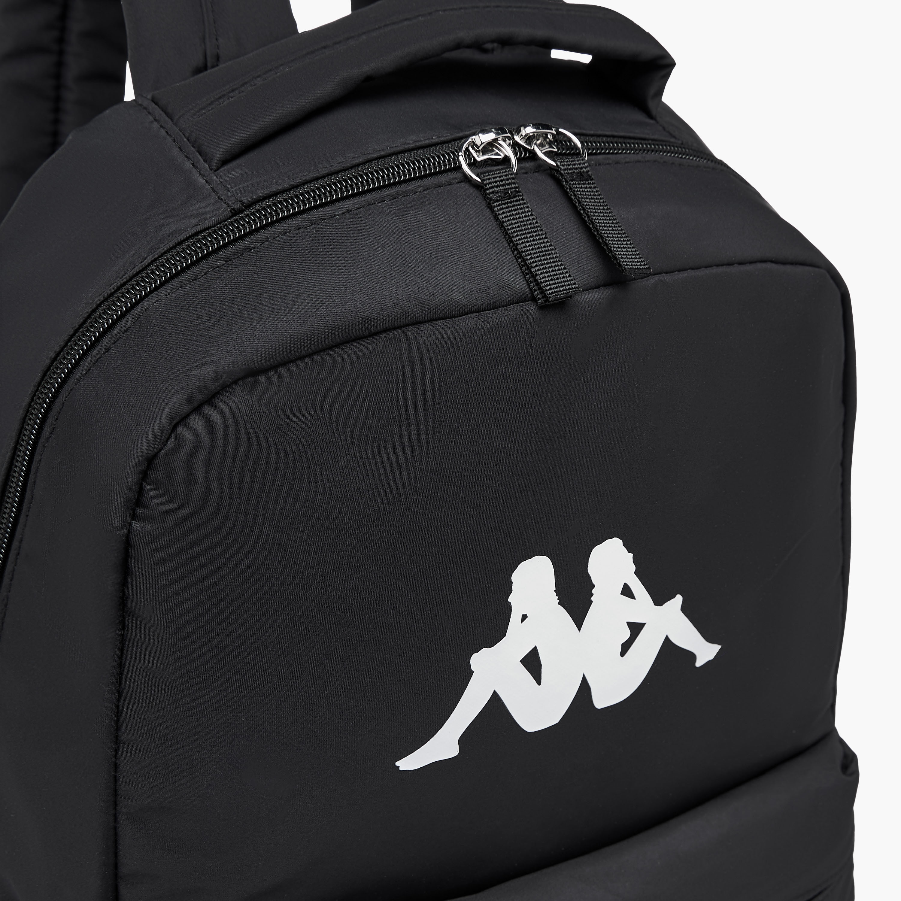 Kappa Logo Print Backpack with Adjustable Shoulder Straps and Pouch - 28x14x36 cm-women-bagsandwallets-backpacks-image-7