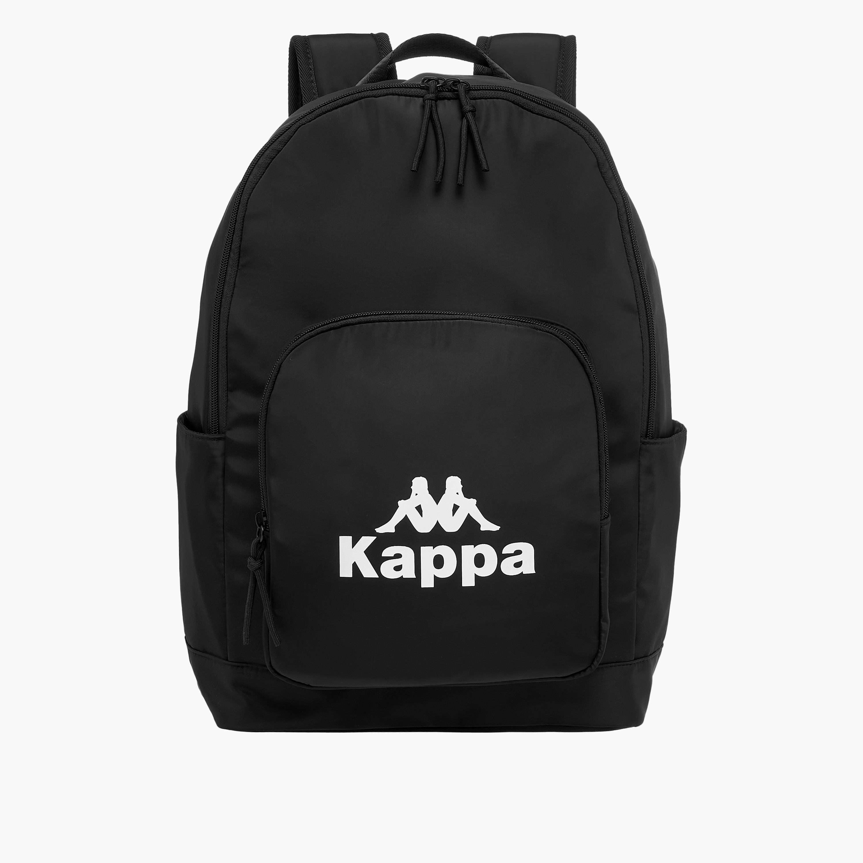 Kappa Logo Print Backpack with Adjustable Shoulder Straps - 28x14x44 cm-women-bagsandwallets-backpacks-image-1