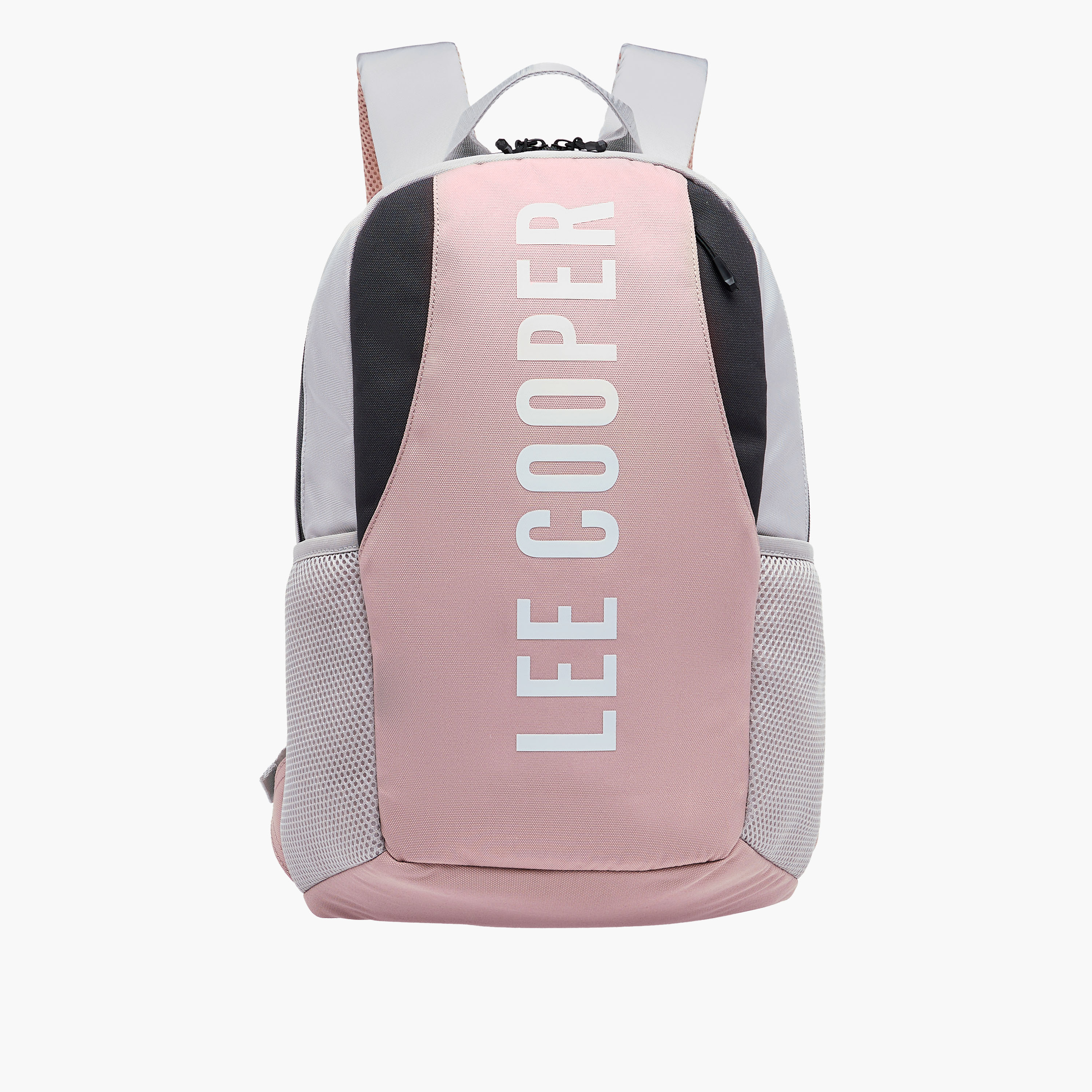 Lee Cooper Print Backpack with Adjustable Shoulder Straps and Zip Closure - 28x13.5x43 cm-women-bagsandwallets-backpacks-image-1
