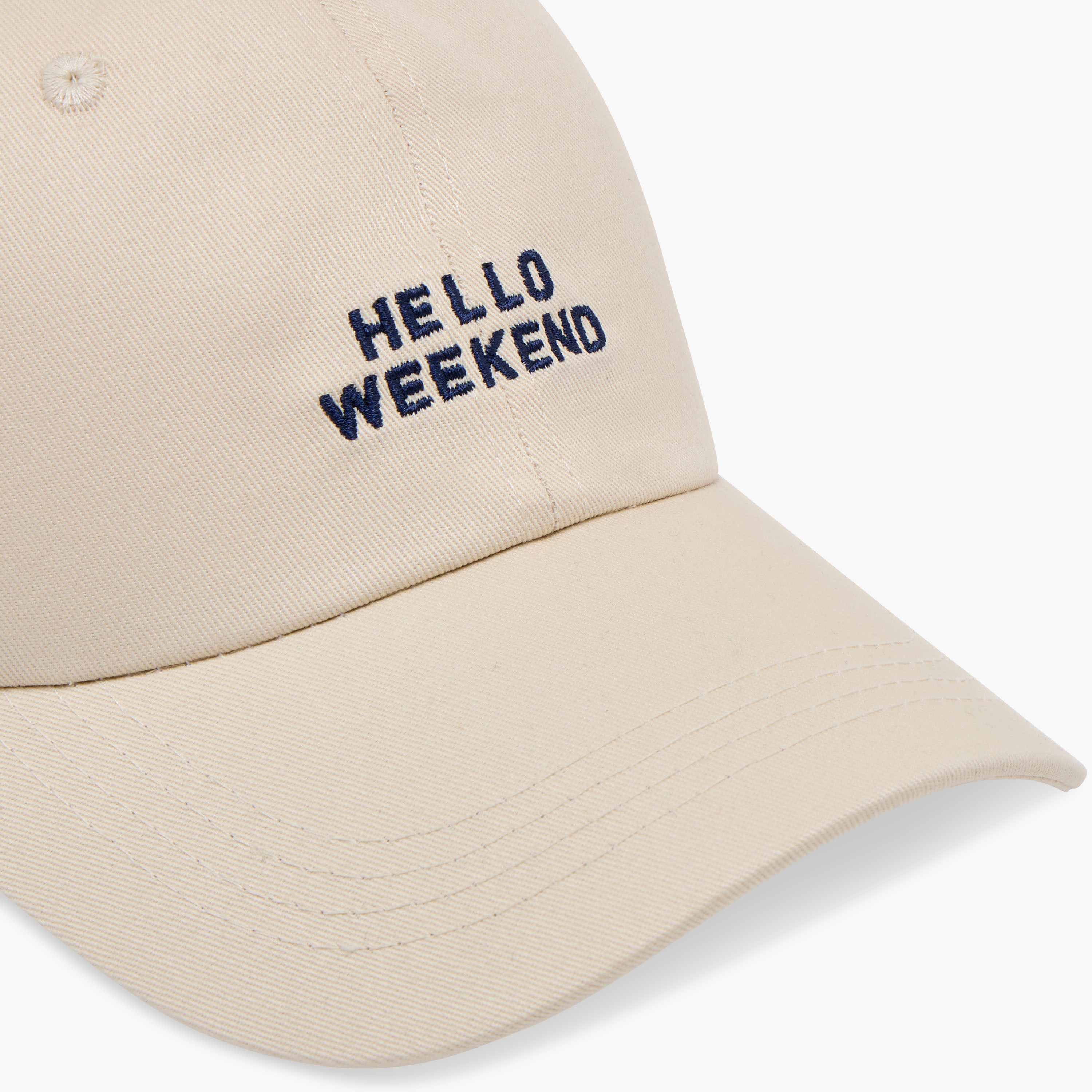 Slogan Embroidered Cap with Buckled Strap Closure-women-clothingaccessories-capsandhats-image-6