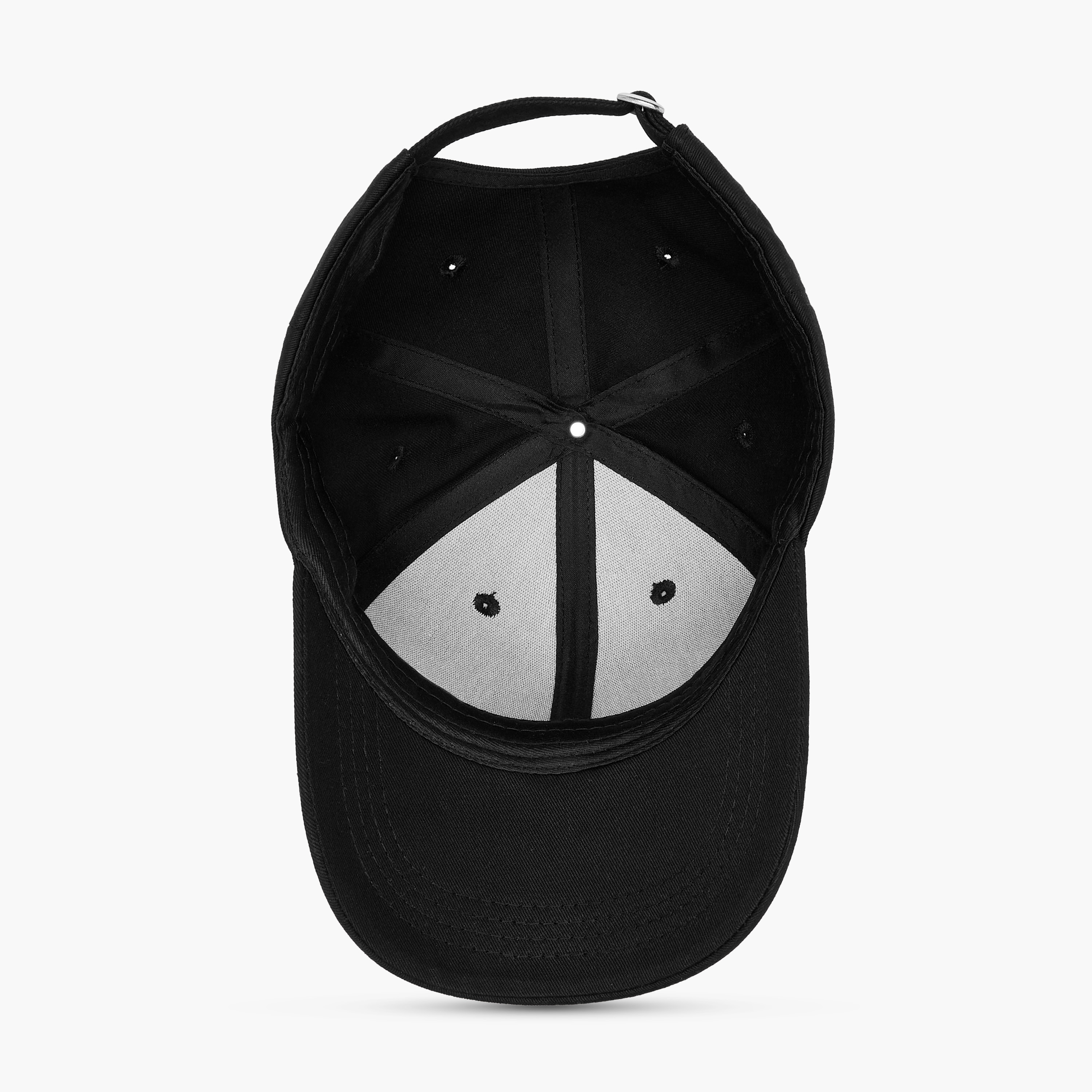 Kappa Logo Embroidered Cap with Buckle Strap Closure-women-clothingaccessories-capsandhats-image-8
