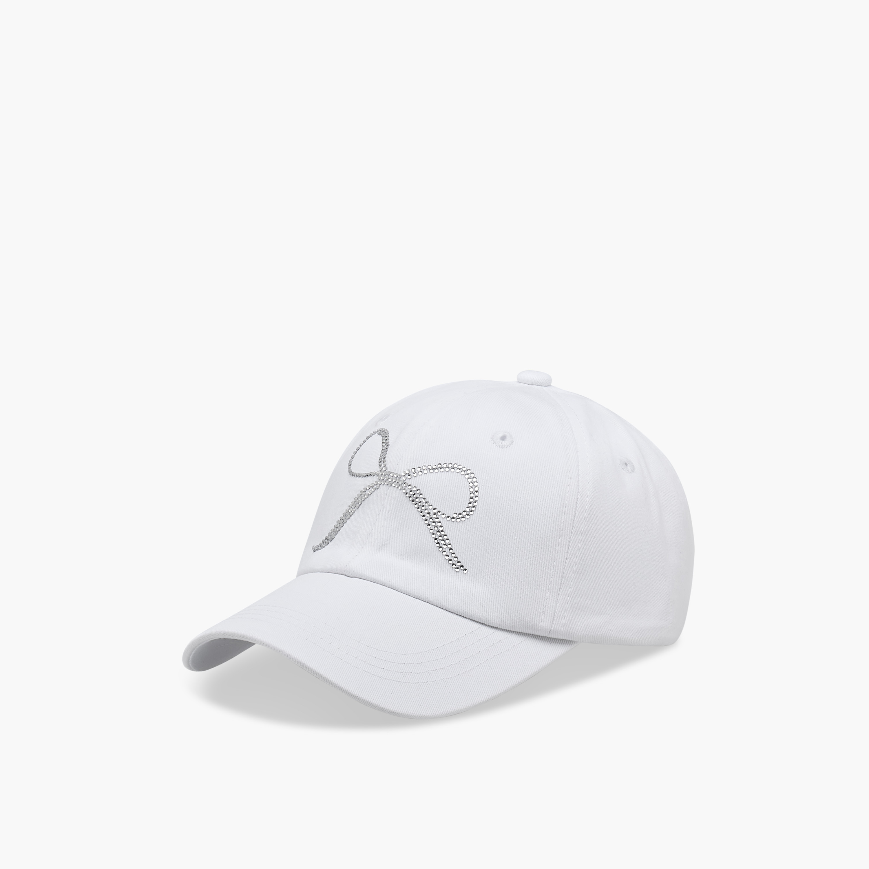 Bow Embellished Cap with Buckle Strap Closure-women-winterwear-capsandhats-image-3