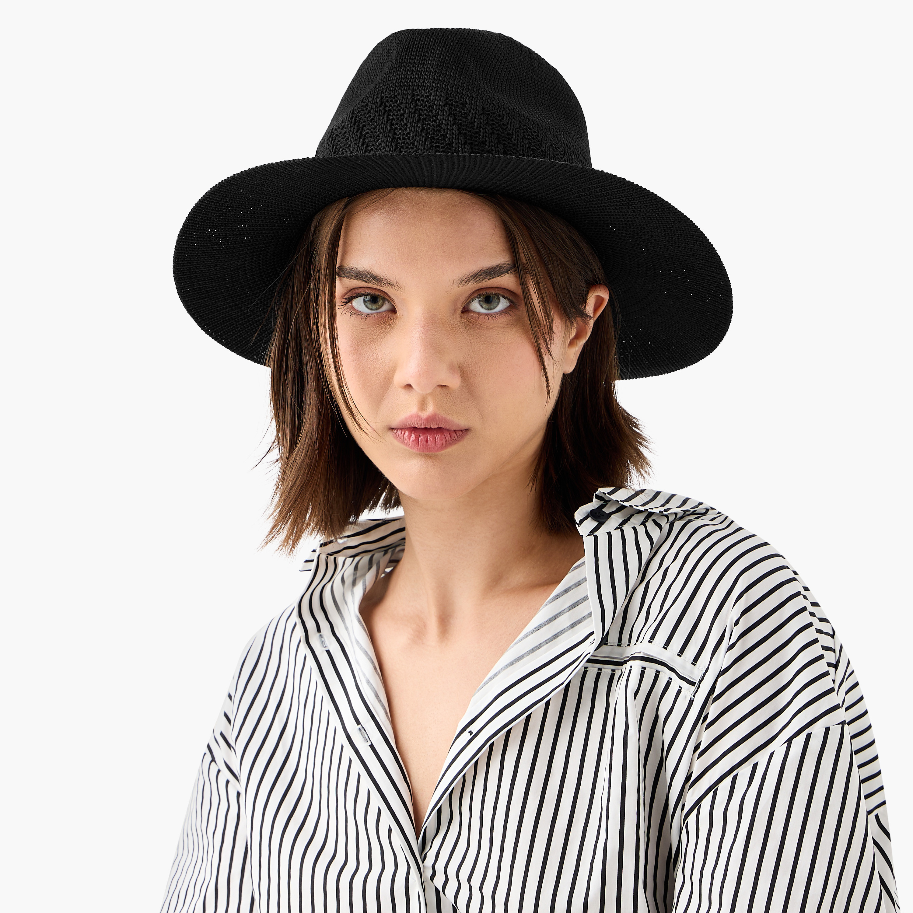 Textured Hat-women-winterwear-capsandhats-image-2