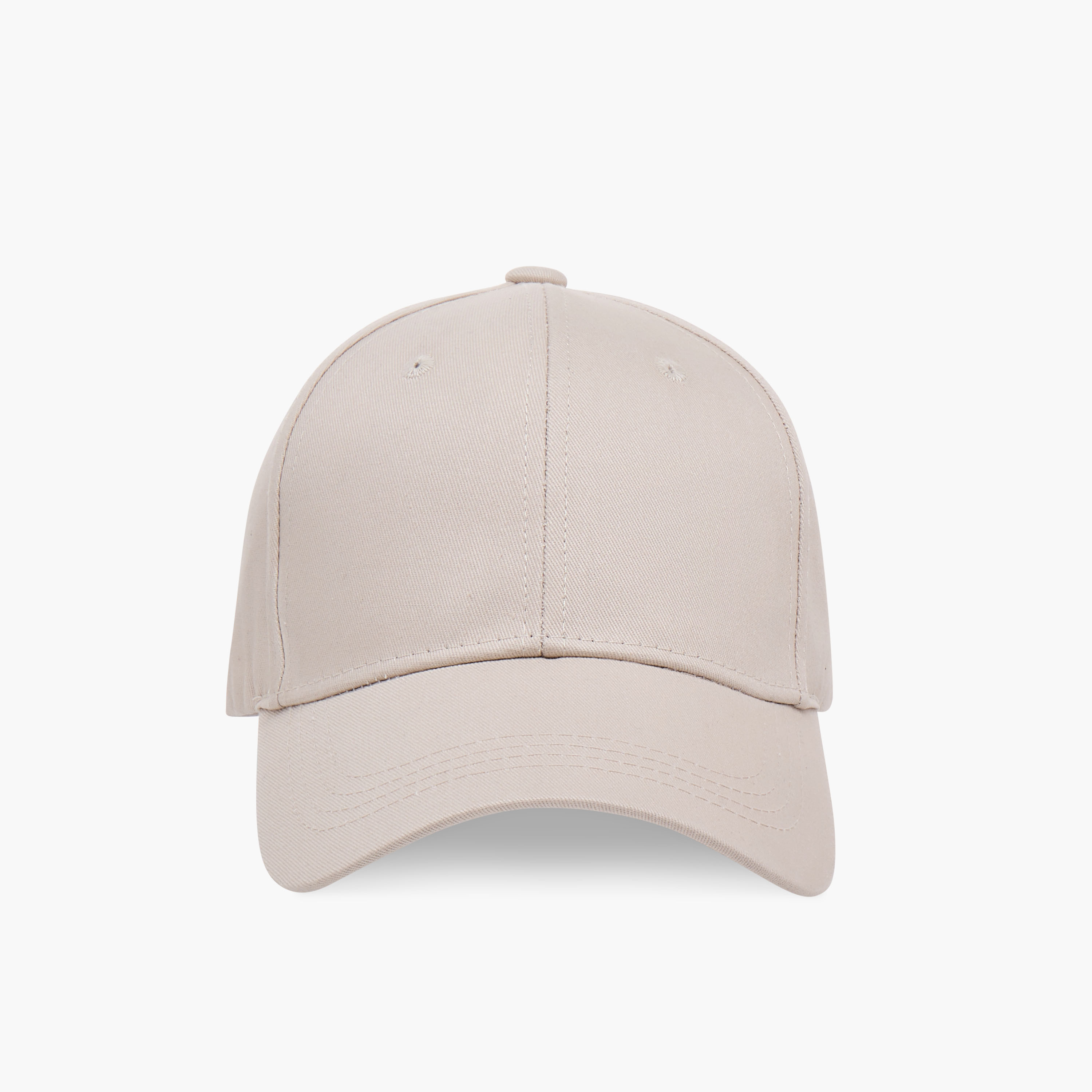 Canvas Baseball Cap with Buckled Strap Closure-women-clothingaccessories-capsandhats-image-1