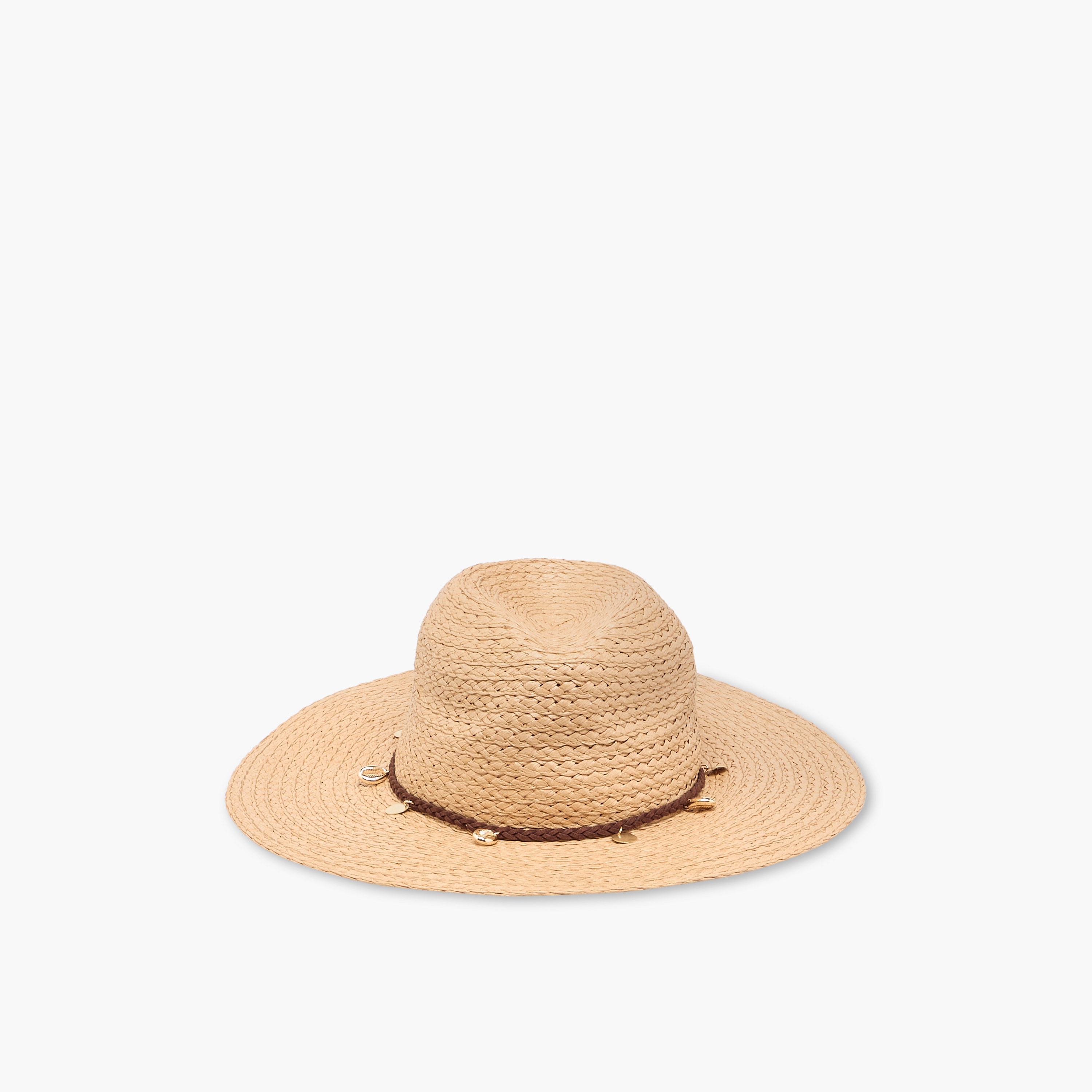 طاقية شاطئ بتفاصيل تقليم ضفائر-women-clothingaccessories-capsandhats-image-1