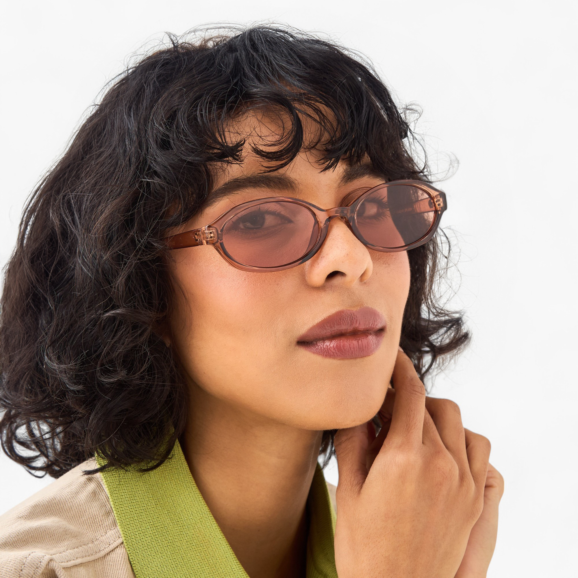 Tinted Lens Full Rim Sunglasses-women-sunglasses-image-2