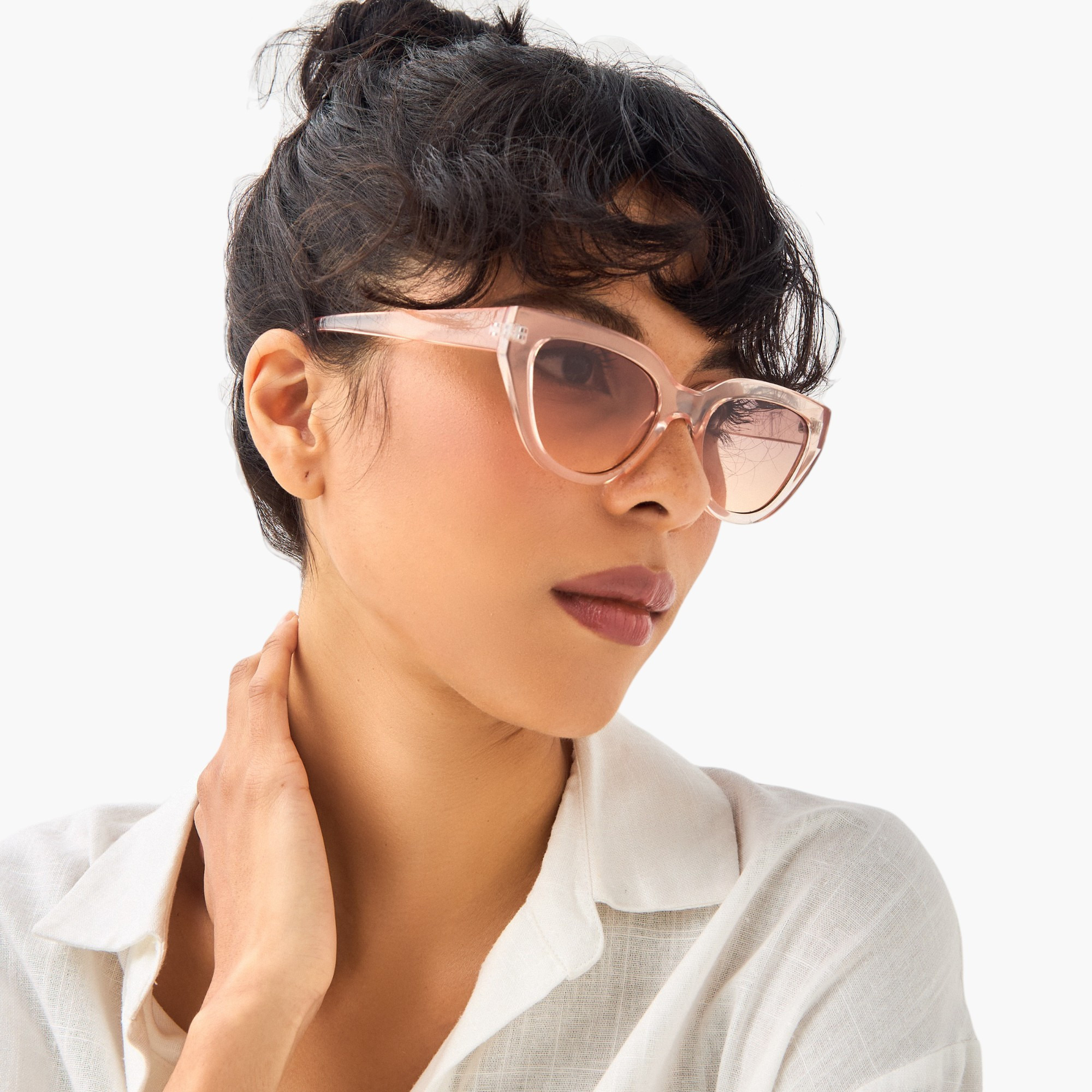 Tinted Lens Cat Eye Sunglasses-women-sunglasses-image-2