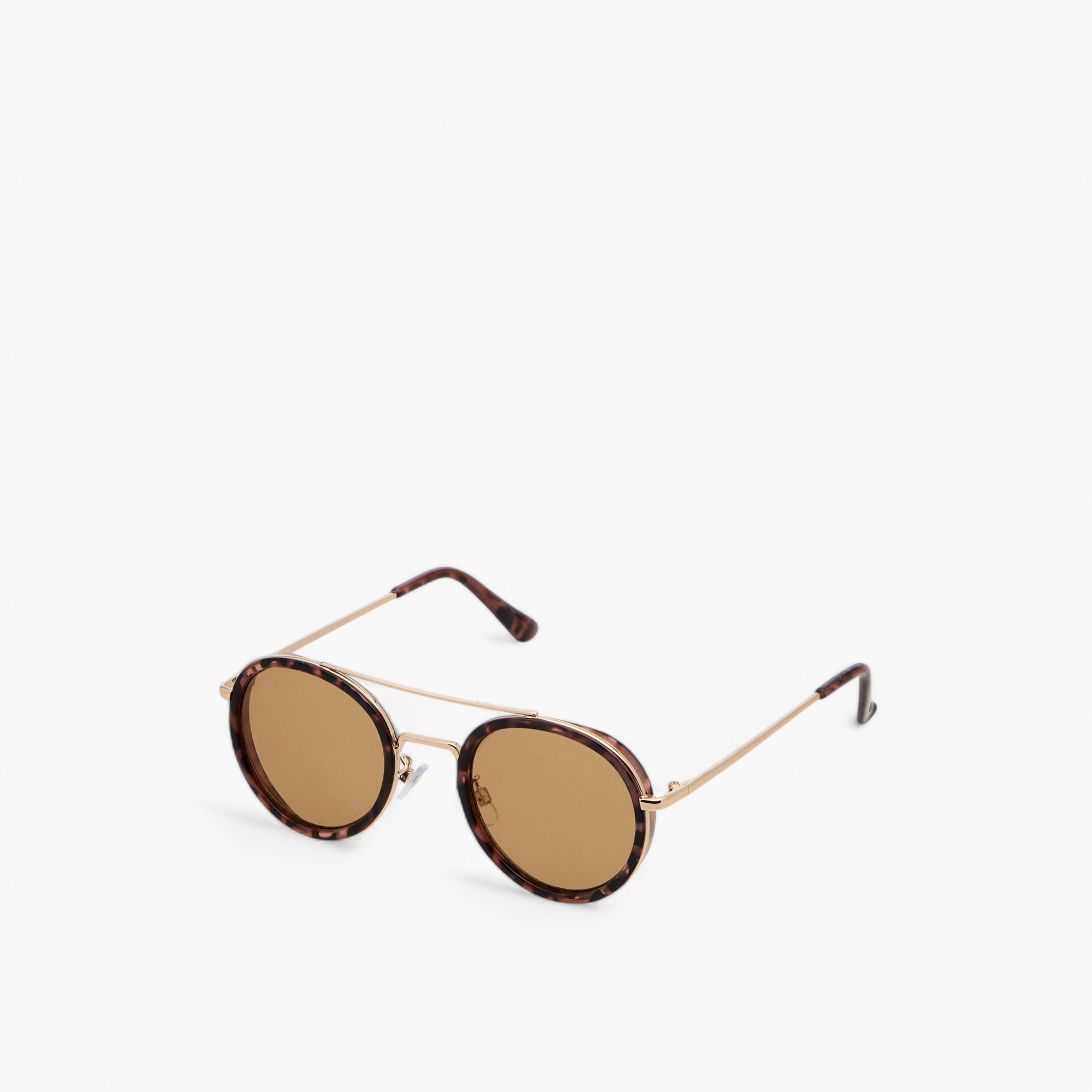 Tinted Lens Full Rim Sunglasses with Nose Pads-women-sunglasses-image-1