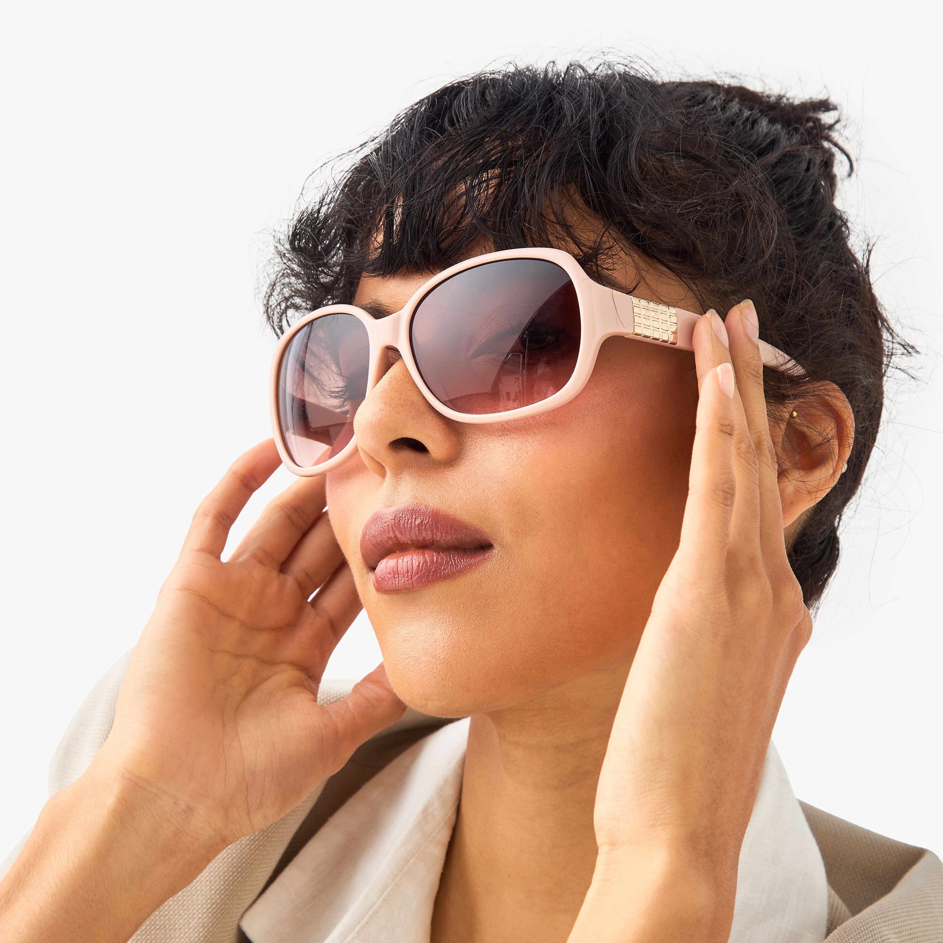 Tinted Lens Full Rim Sunglasses-women-sunglasses-image-2