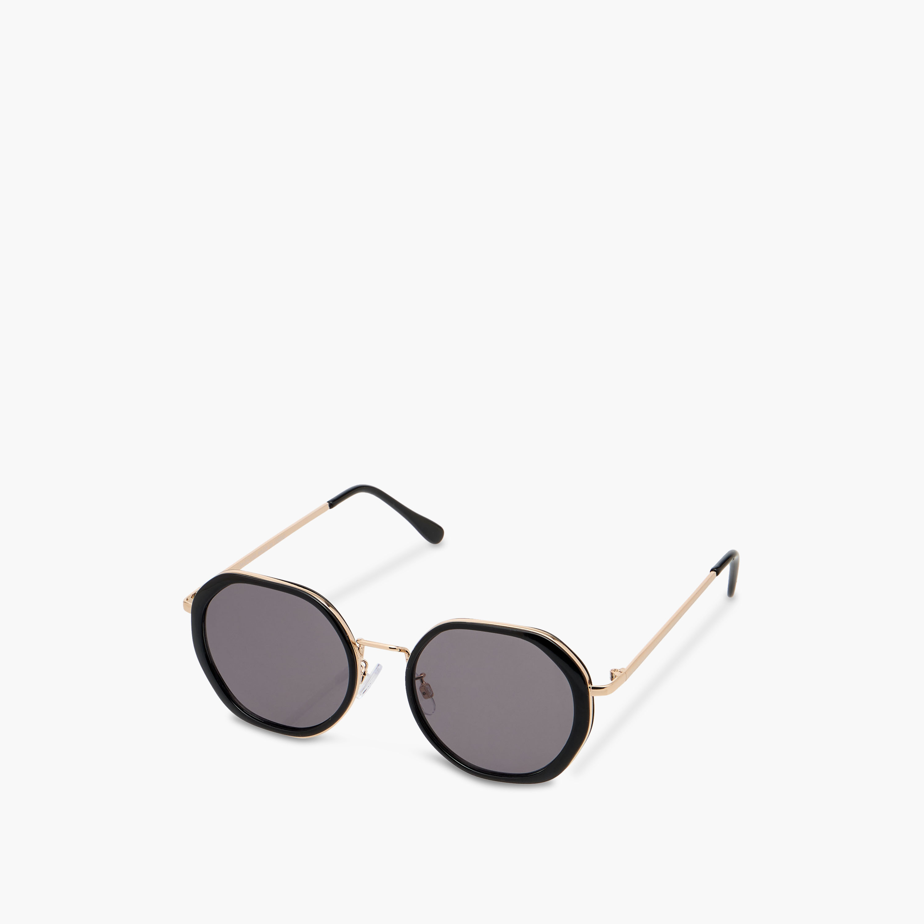 نظارة شمسية بإطار كامل وعدسات ملونة ووسادات أنف-women-sunglasses-image-1