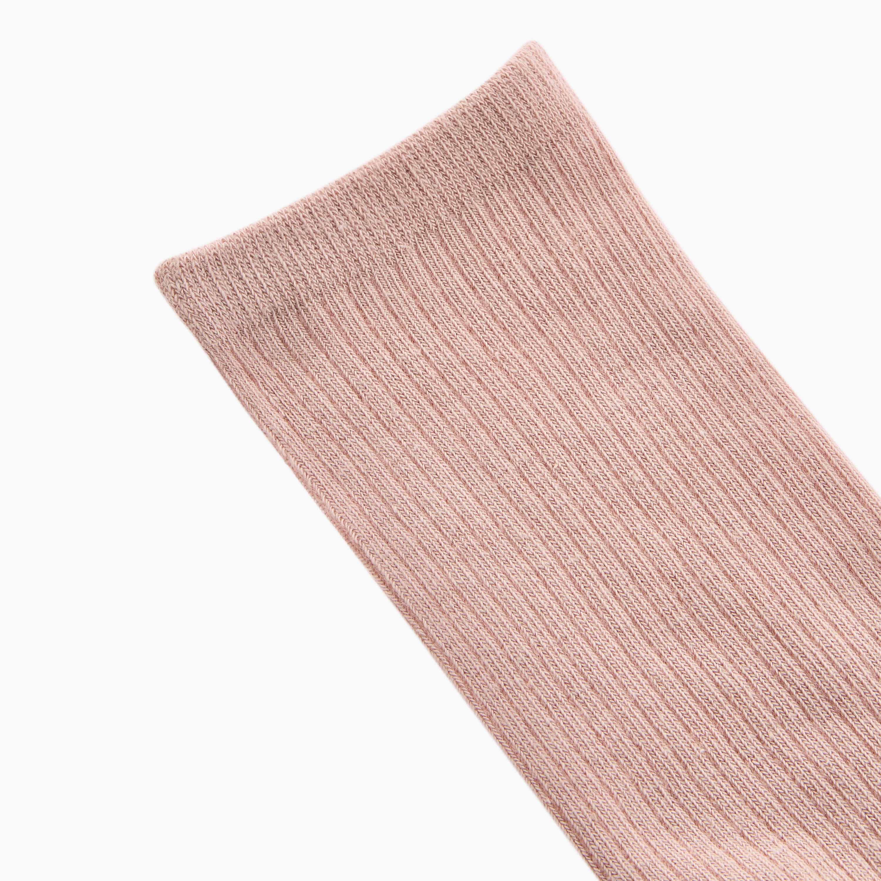 Set of 5 - Ribbed Crew Length Socks with Antibacterial Protection-women-socksandstockings-image-3