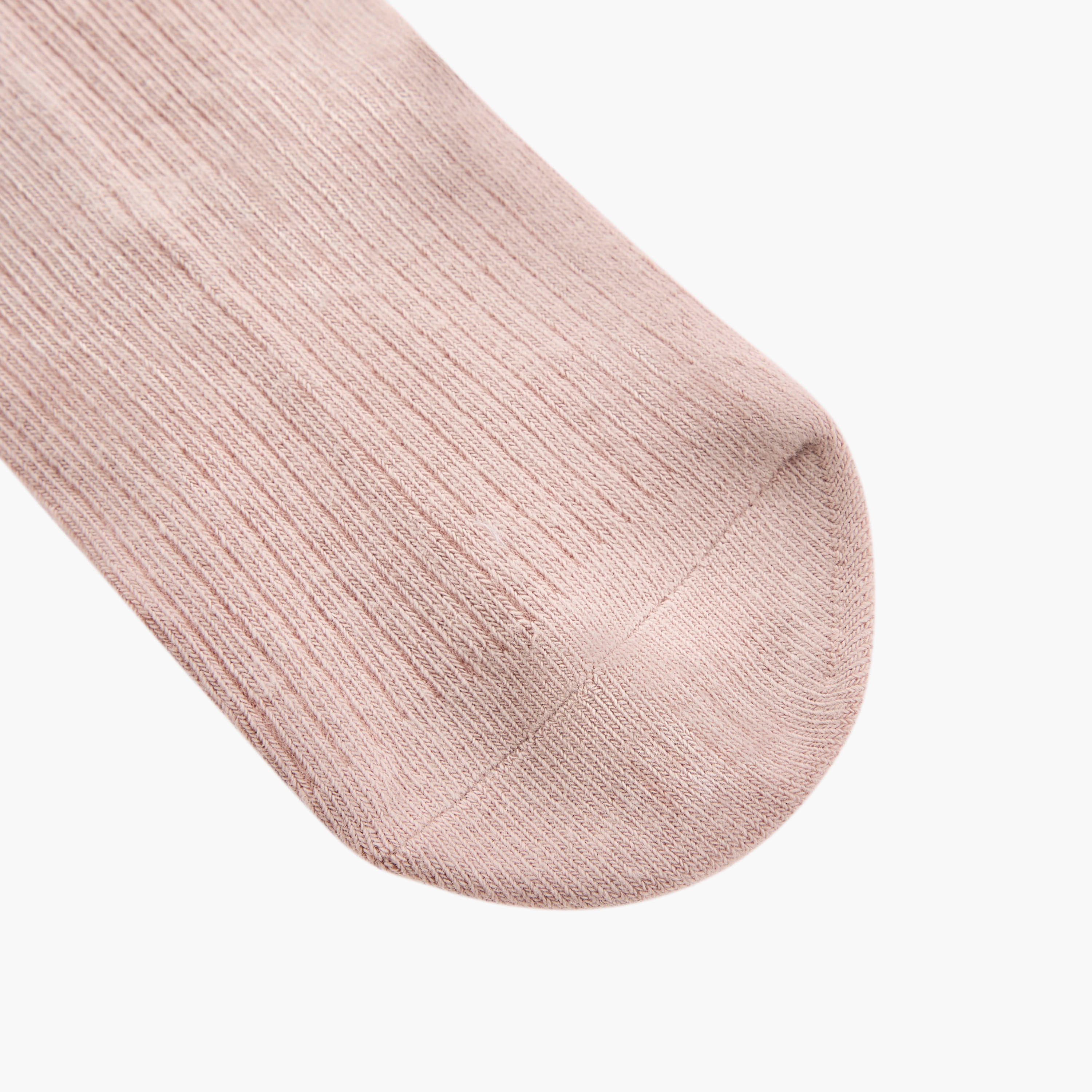 Set of 5 - Ribbed Crew Length Socks with Antibacterial Protection-women-socksandstockings-image-5