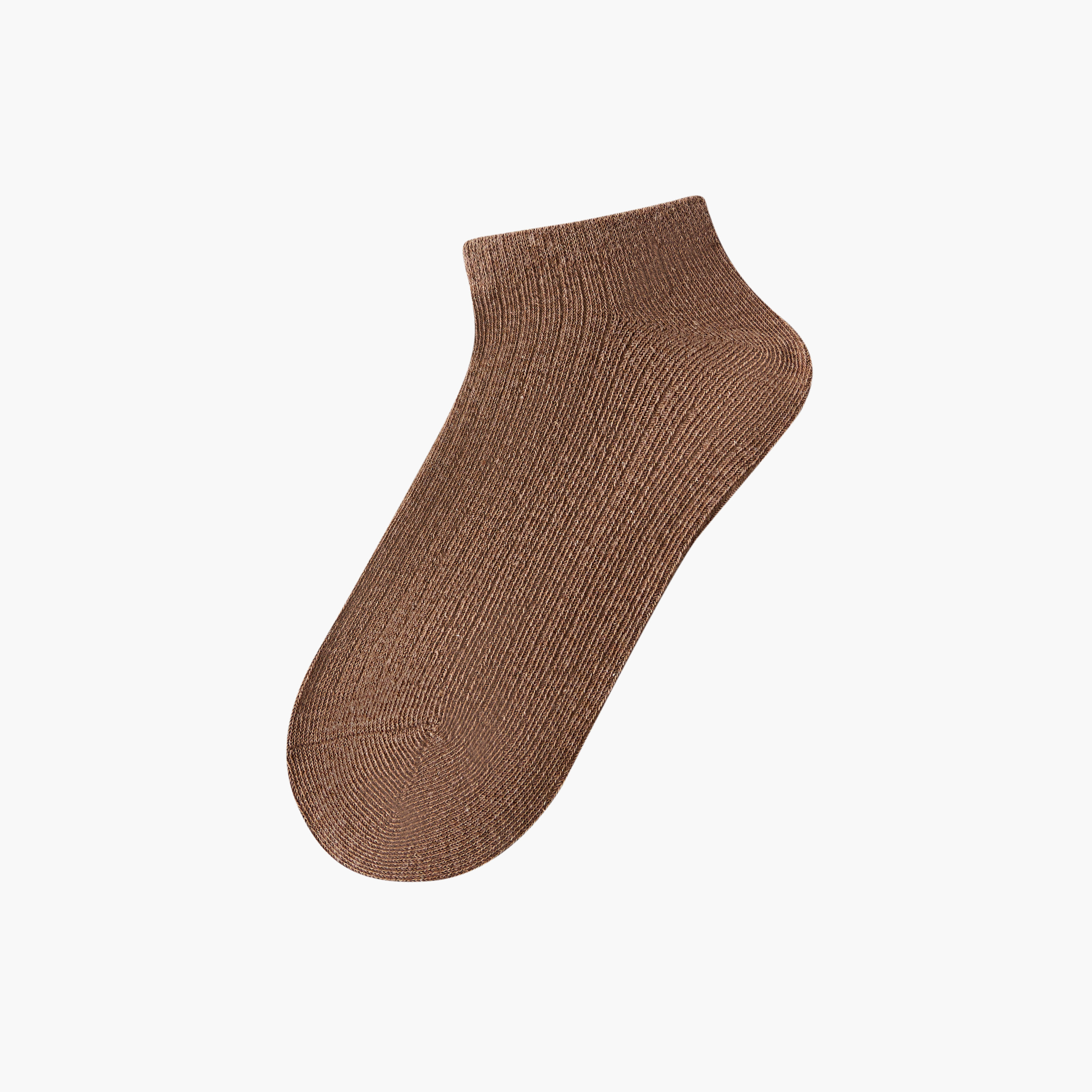 Set of 7 - Textured Trainer Socks with Antibacterial Protection-women-socksandstockings-image-2
