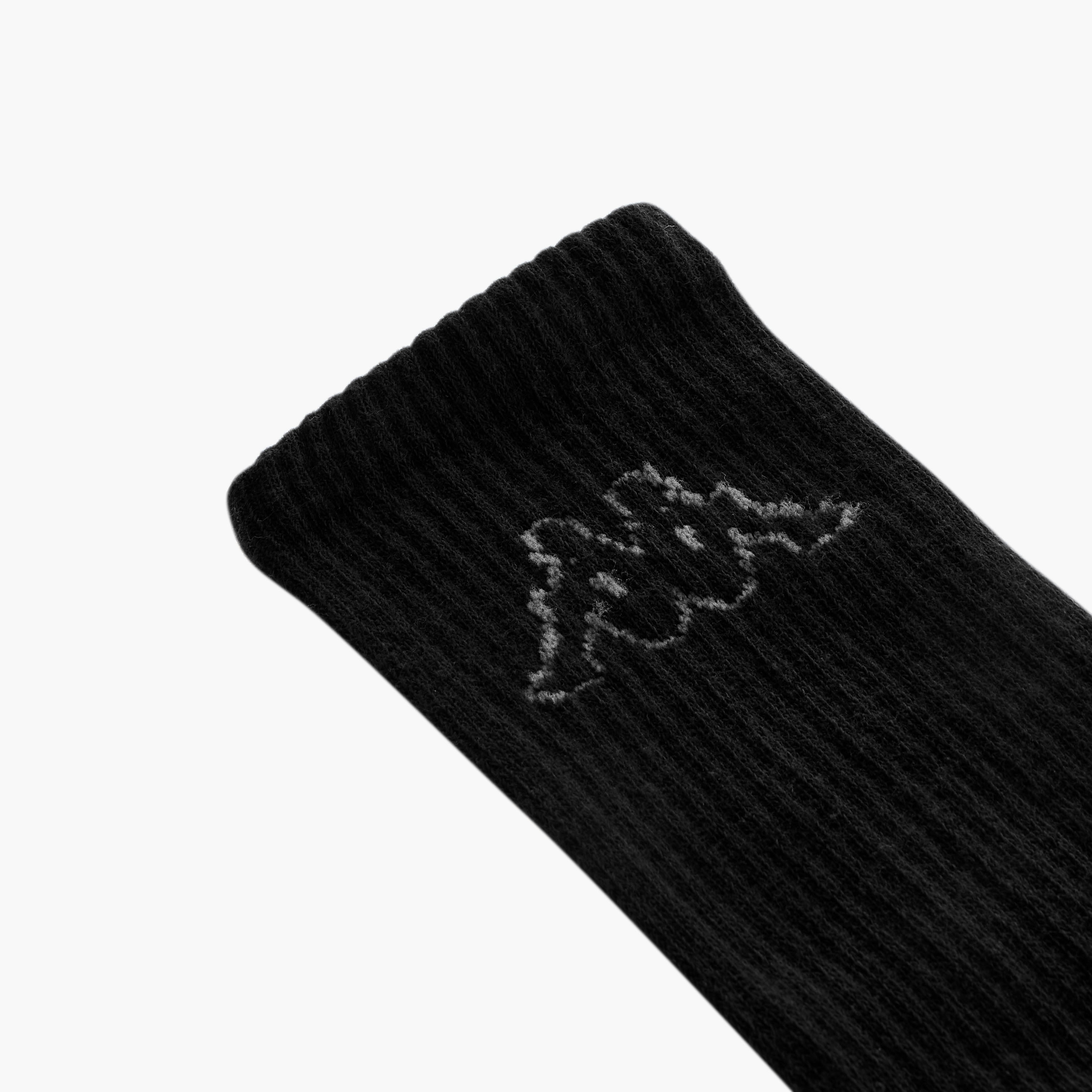 Set of 3 - Kappa Logo Detail Crew Length Socks with Antibacterial Protection-women-socksandstockings-image-3