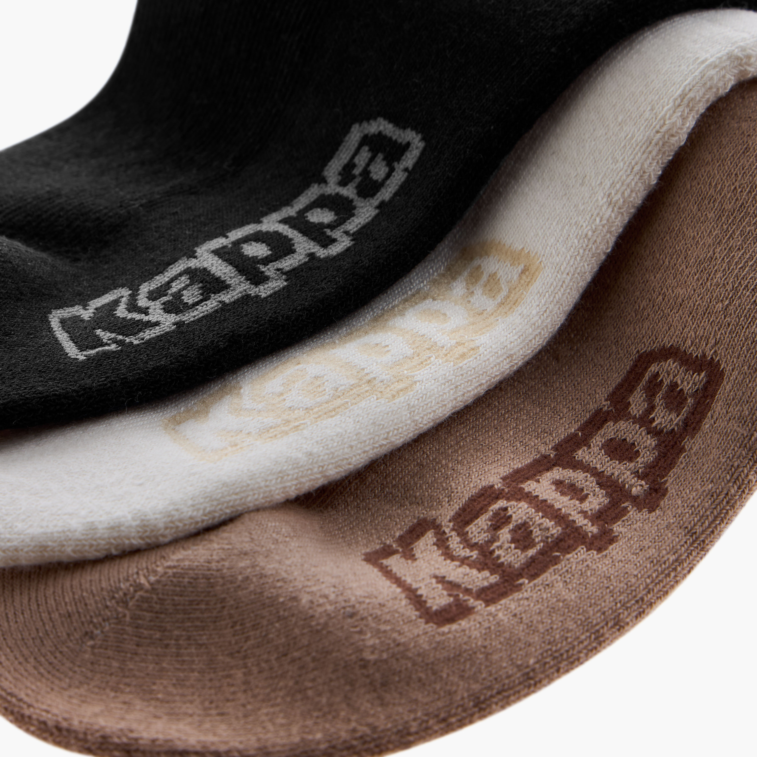 Set of 3 - Kappa Logo Detail Crew Length Socks with Antibacterial Protection-women-socksandstockings-image-4