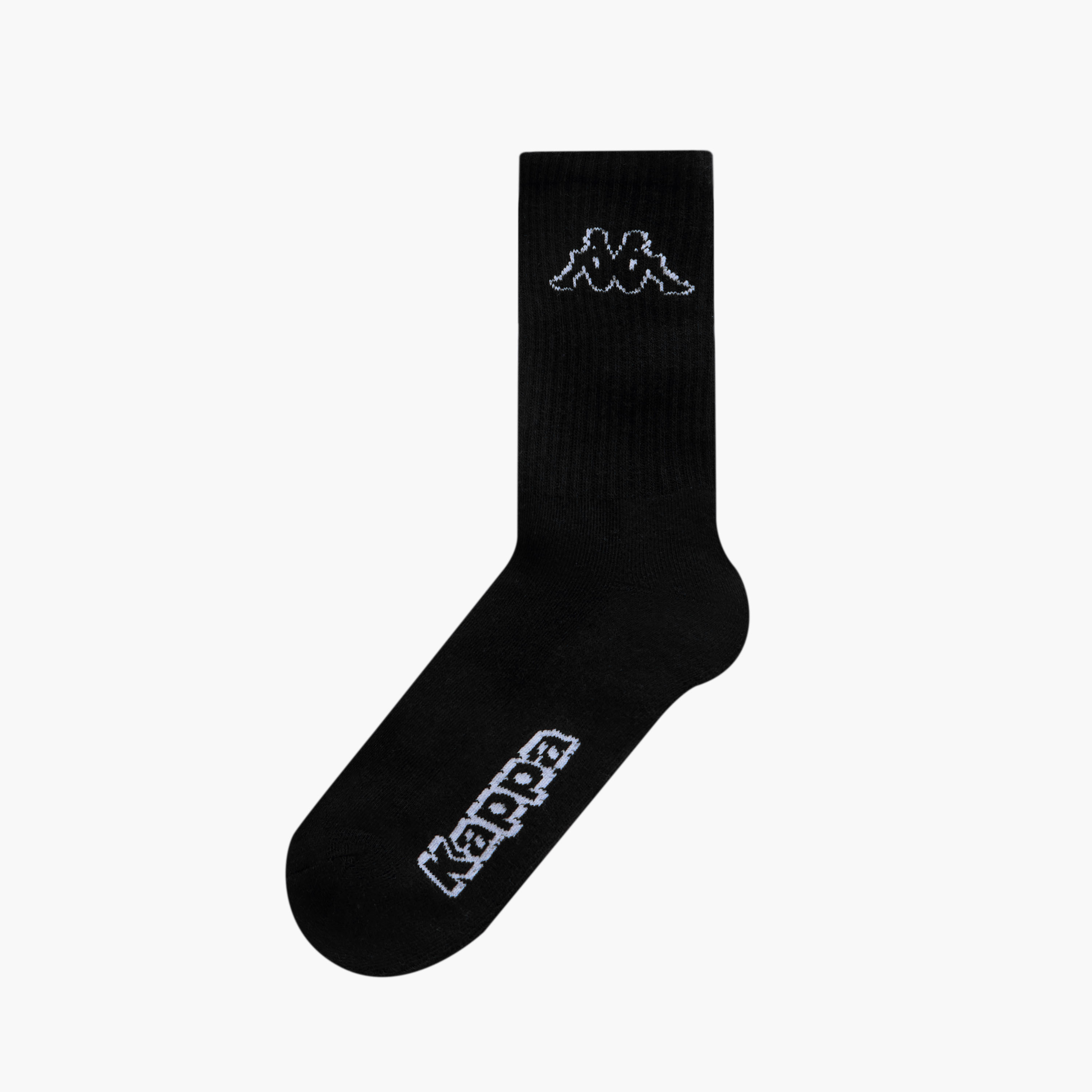 Set of 3 - Kappa Logo Detail Crew Length Socks with Antibacterial Protection-women-socksandstockings-image-2