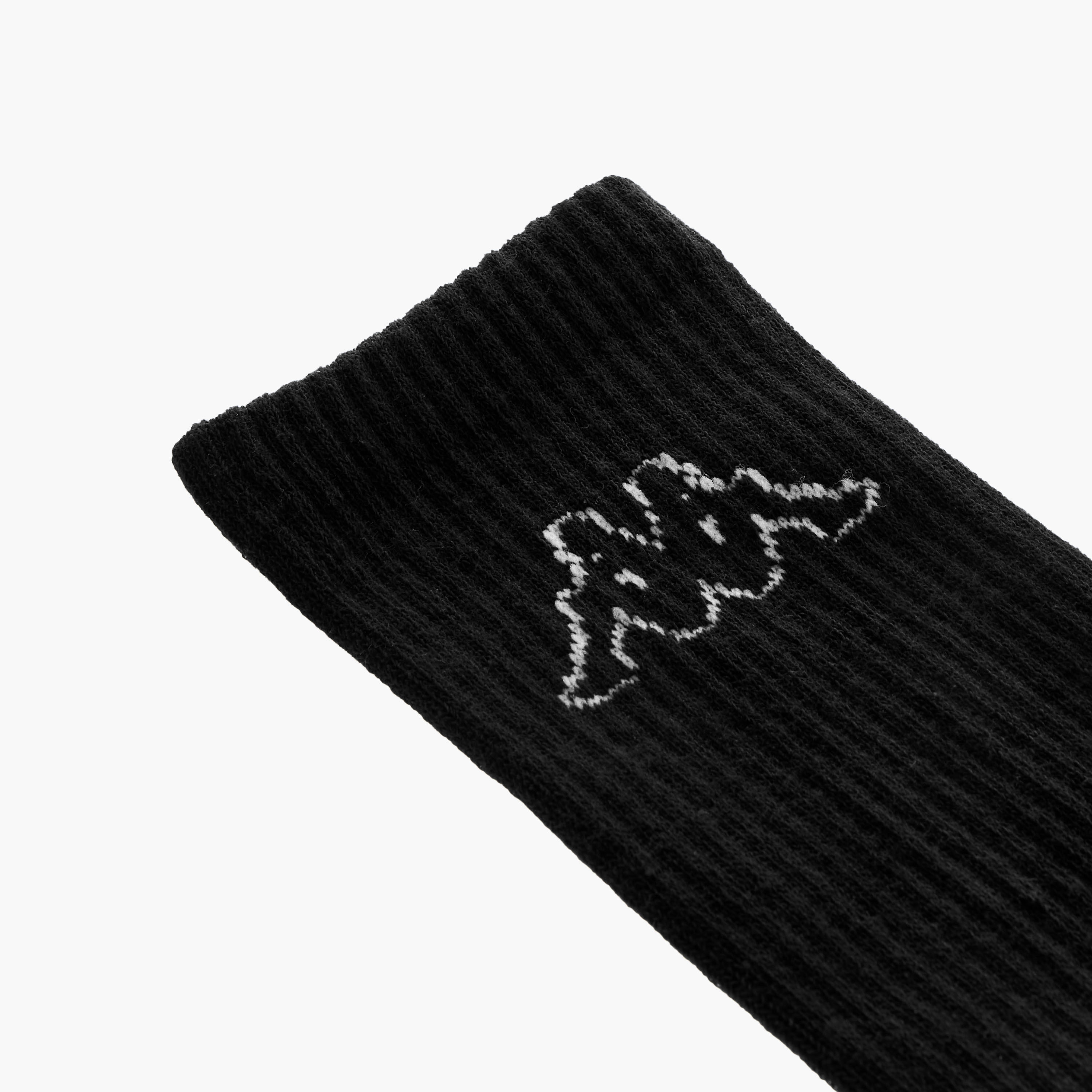 Set of 3 - Kappa Logo Detail Crew Length Socks with Antibacterial Protection-women-socksandstockings-image-3