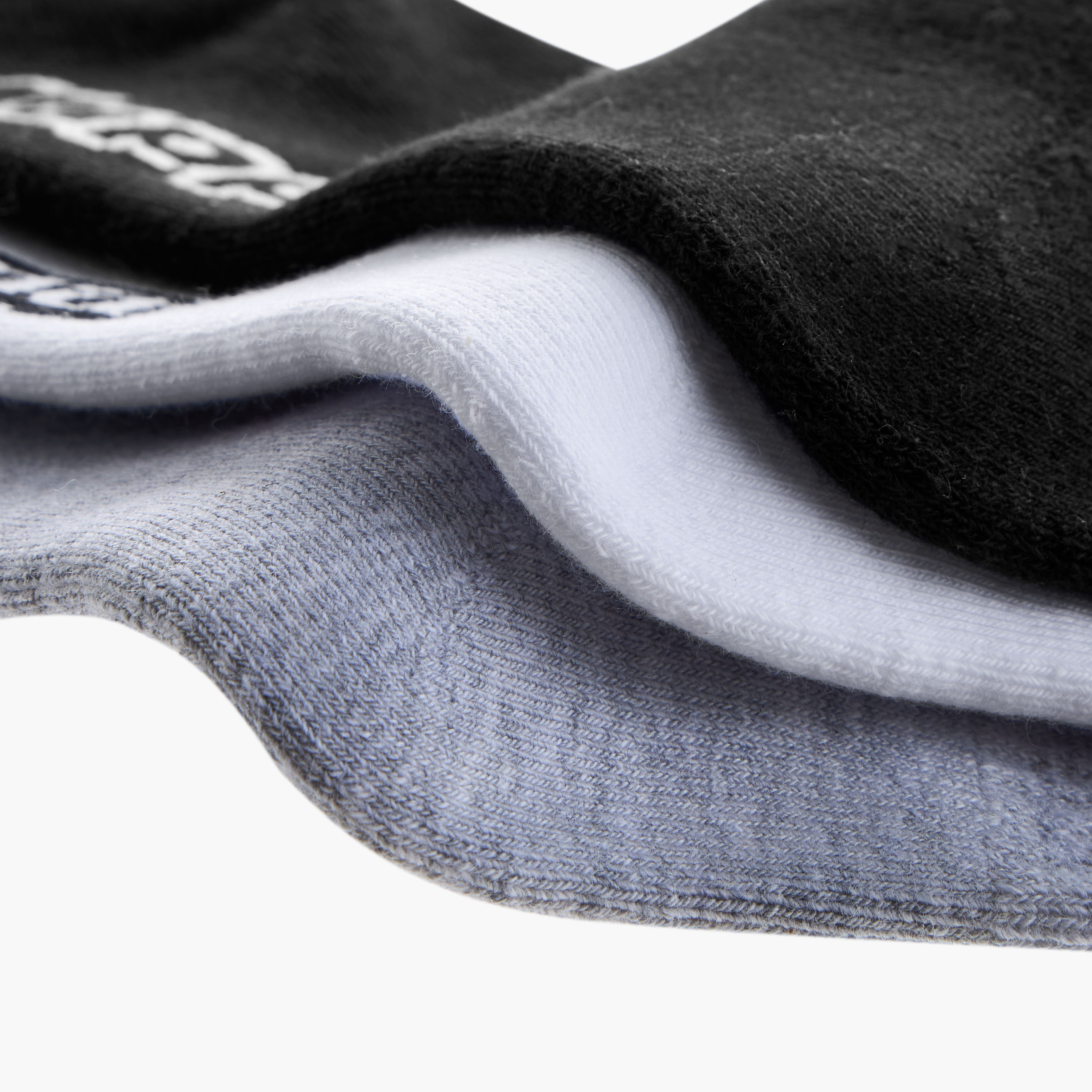 Set of 3 - Kappa Logo Detail Crew Length Socks with Antibacterial Protection-women-socksandstockings-image-4