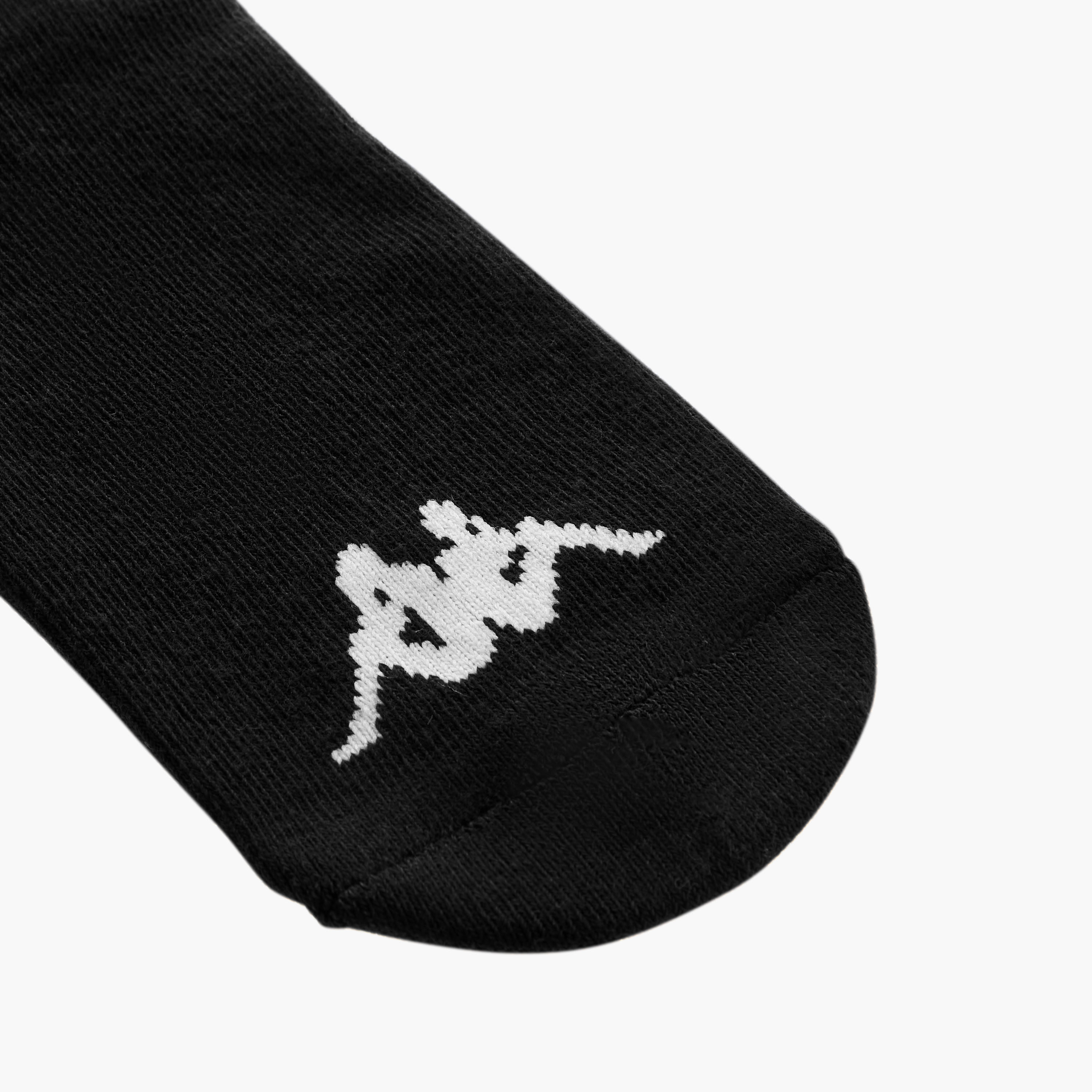 Set of 3 - Kappa Logo Print Ankle Length Socks with Antibacterial Protection-women-socksandstockings-image-3