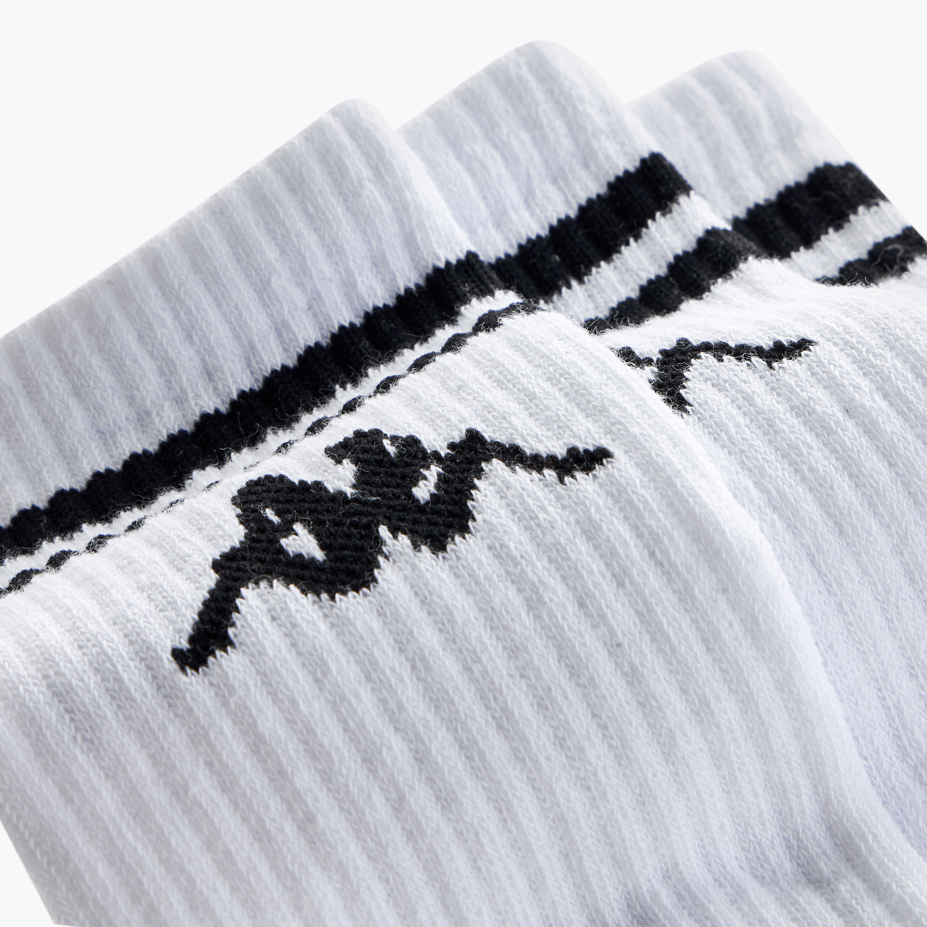 Set of 5 - Kappa Logo Detail Crew Length Socks with Antibacterial Protection-women-socksandstockings-image-4