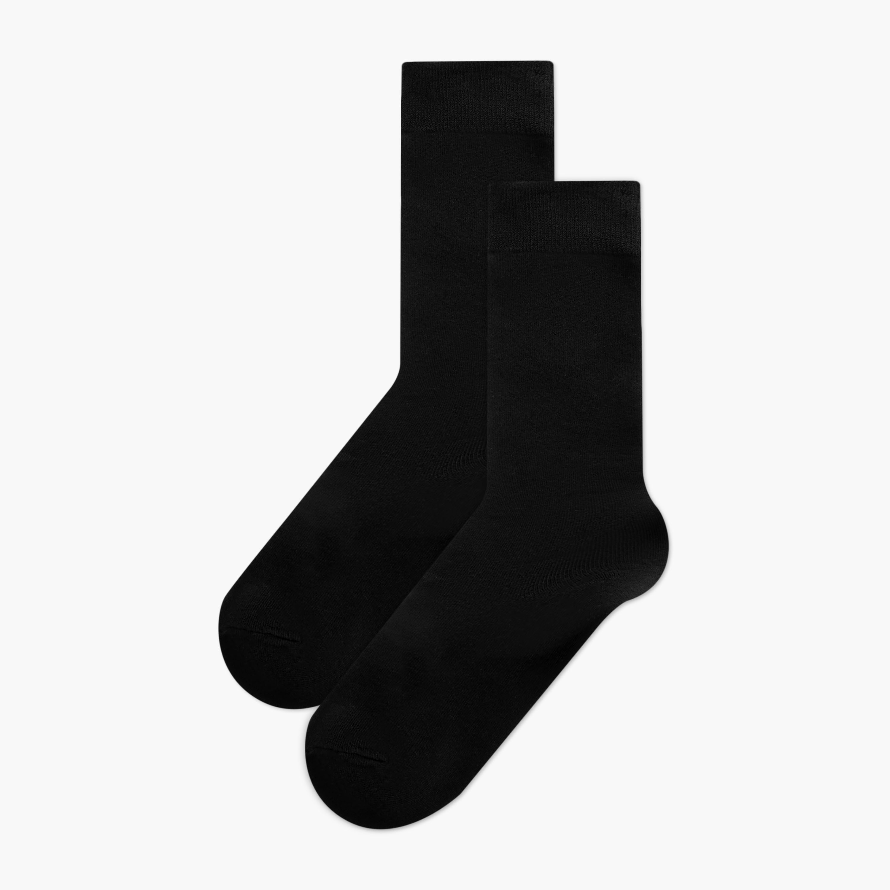 Set of 2 - Ribbed Knee Length Socks with Antibacterial Protection-women-socksandstockings-image-1