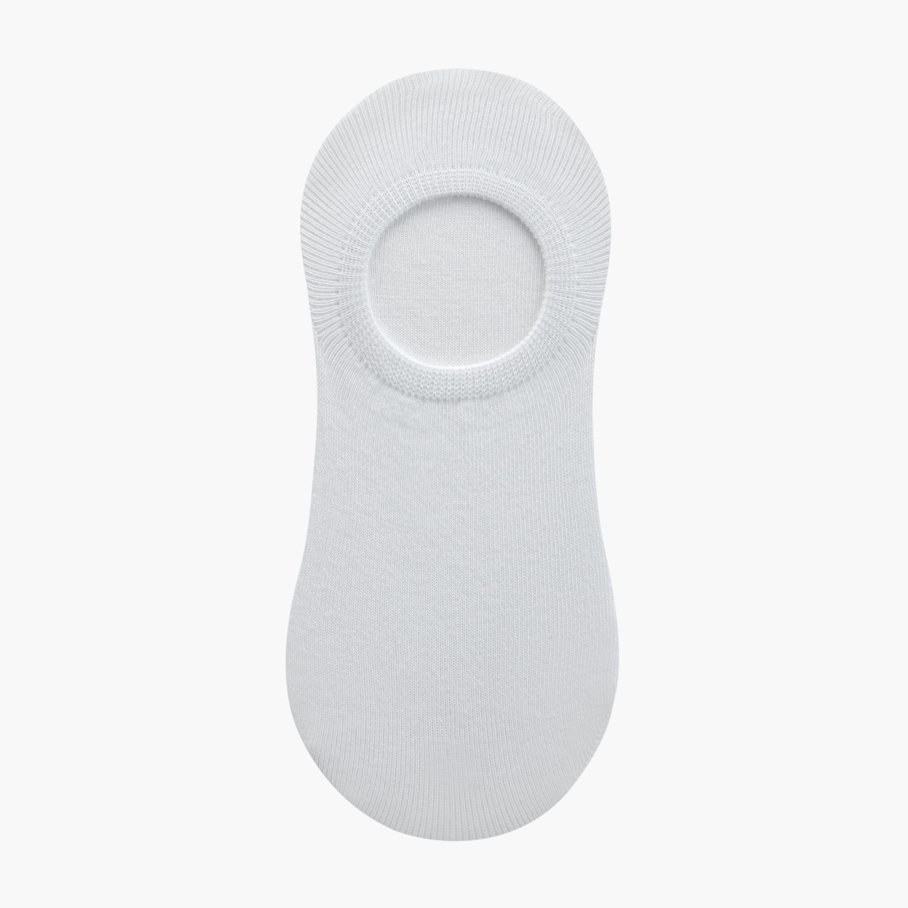 Set of 3 - Ribbed Invisible Socks with Antibacterial Protection-women-socksandstockings-image-2