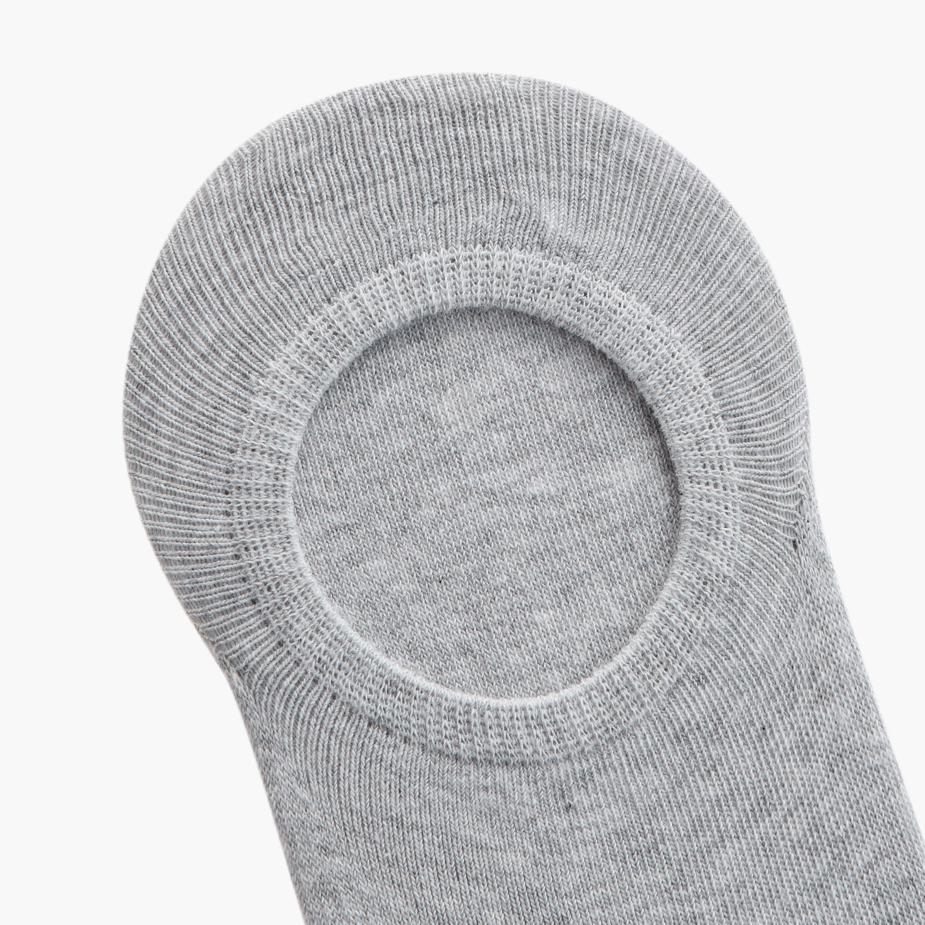 Set of 3 - Ribbed Invisible Socks with Antibacterial Protection-women-socksandstockings-image-5