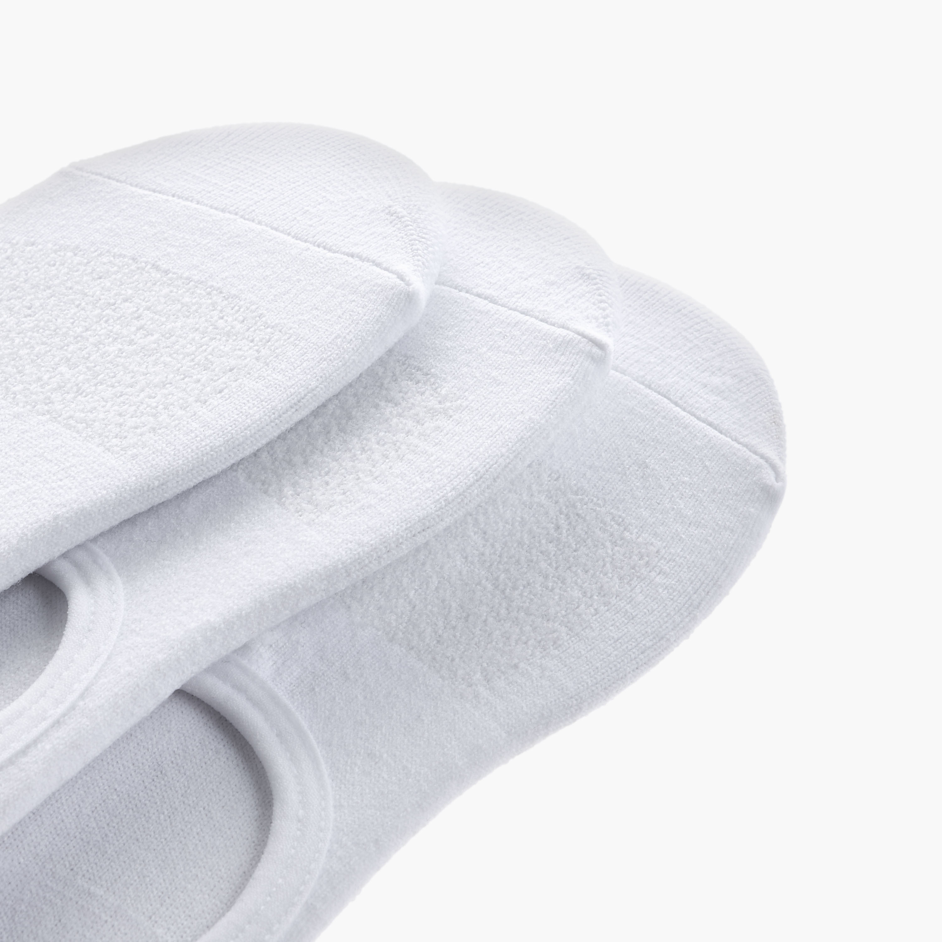Set of 3 - Textured No-Show Socks with Antibacterial Protection-women-socksandstockings-image-3