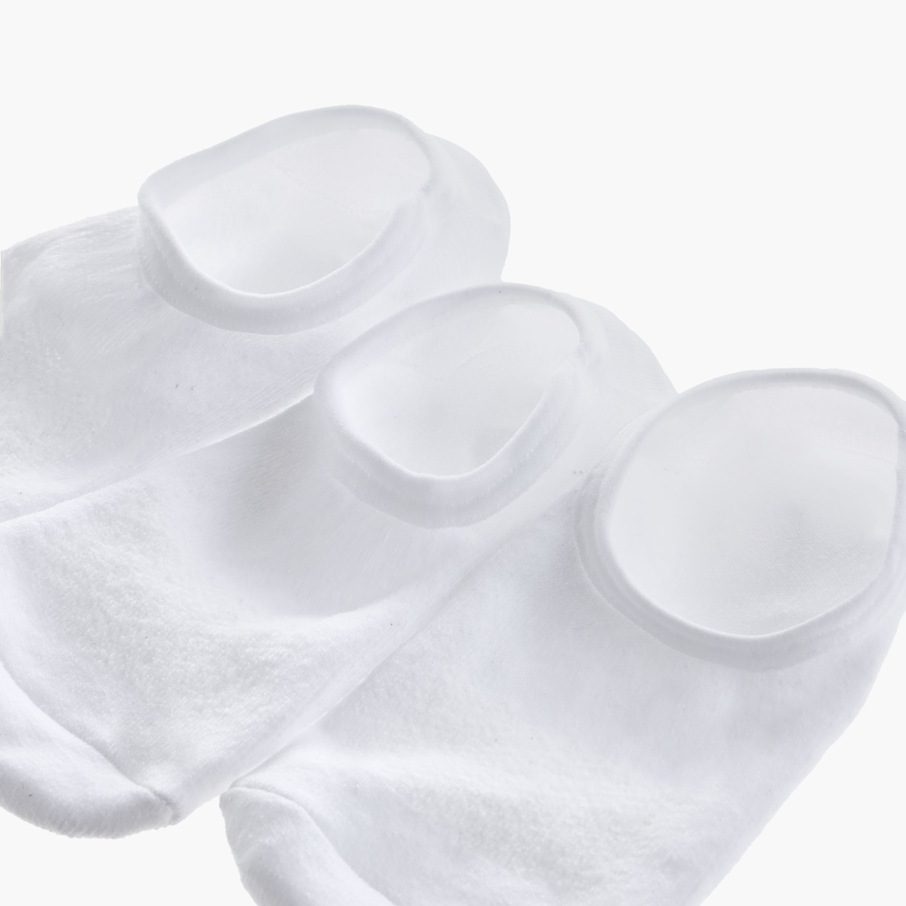 Set of 3 - Textured No-Show Socks with Antibacterial Protection-women-socksandstockings-image-4