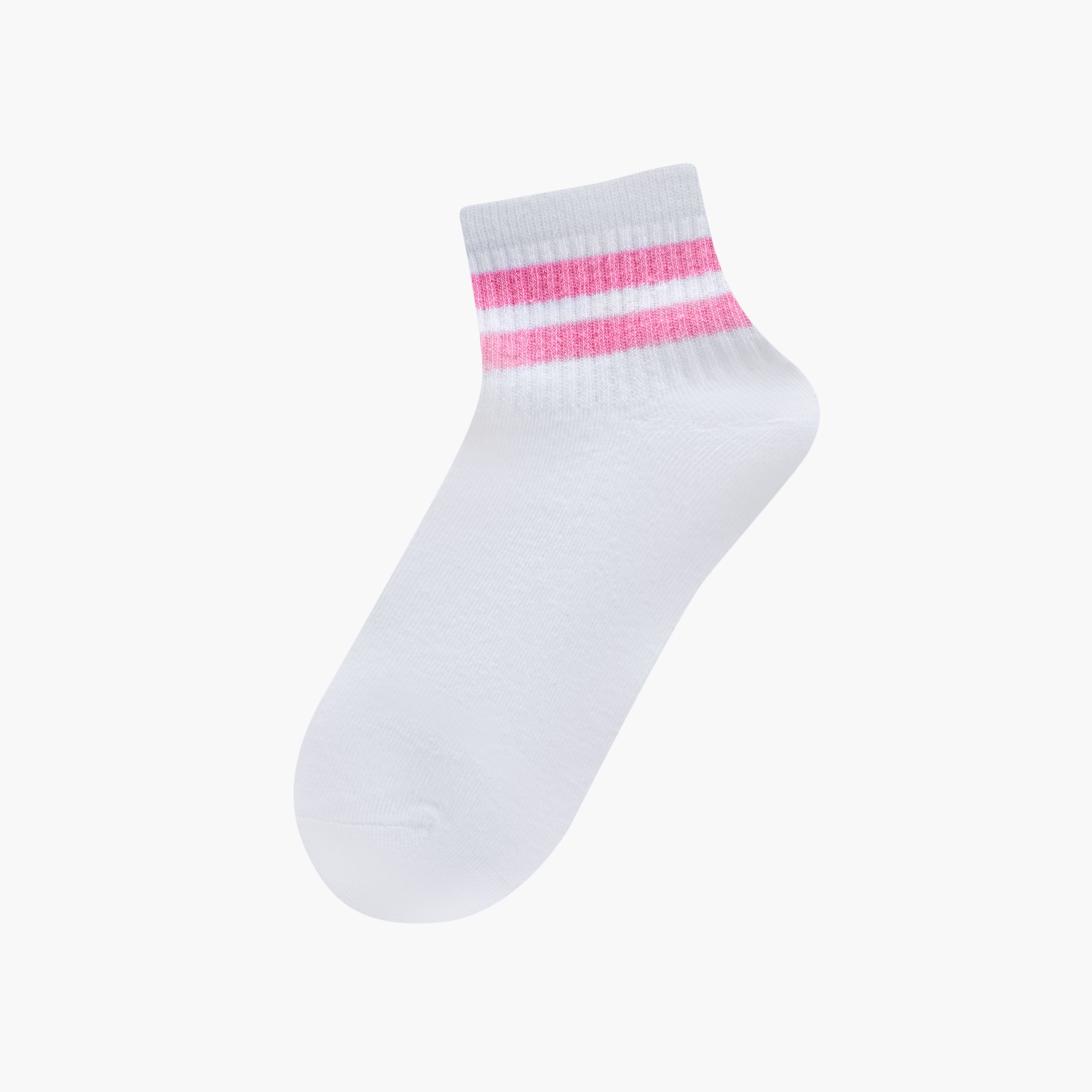 طقم جوارب مقلّمة 5 أزواج بطول متوسط وحماية من البكتيريا -women-socksandstockings-image-2