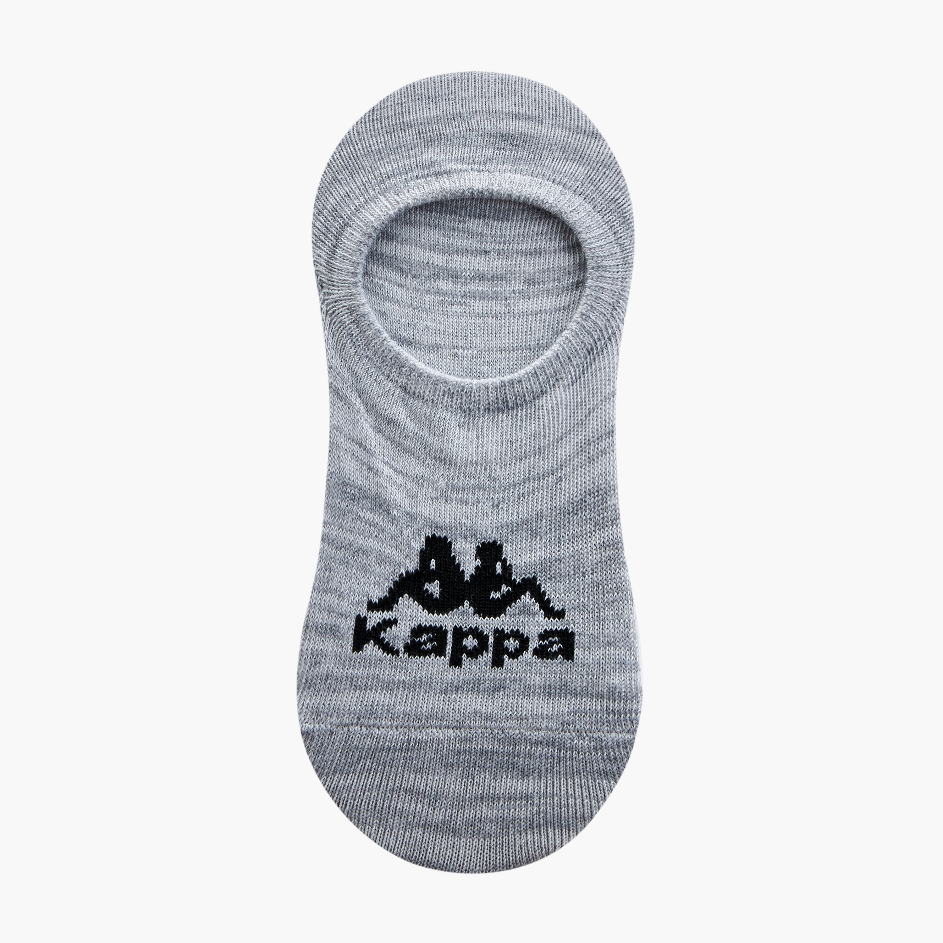 Set of 5 - Kappa Logo Print Invisible Socks with Antibacterial Protection-women-socksandstockings-image-2