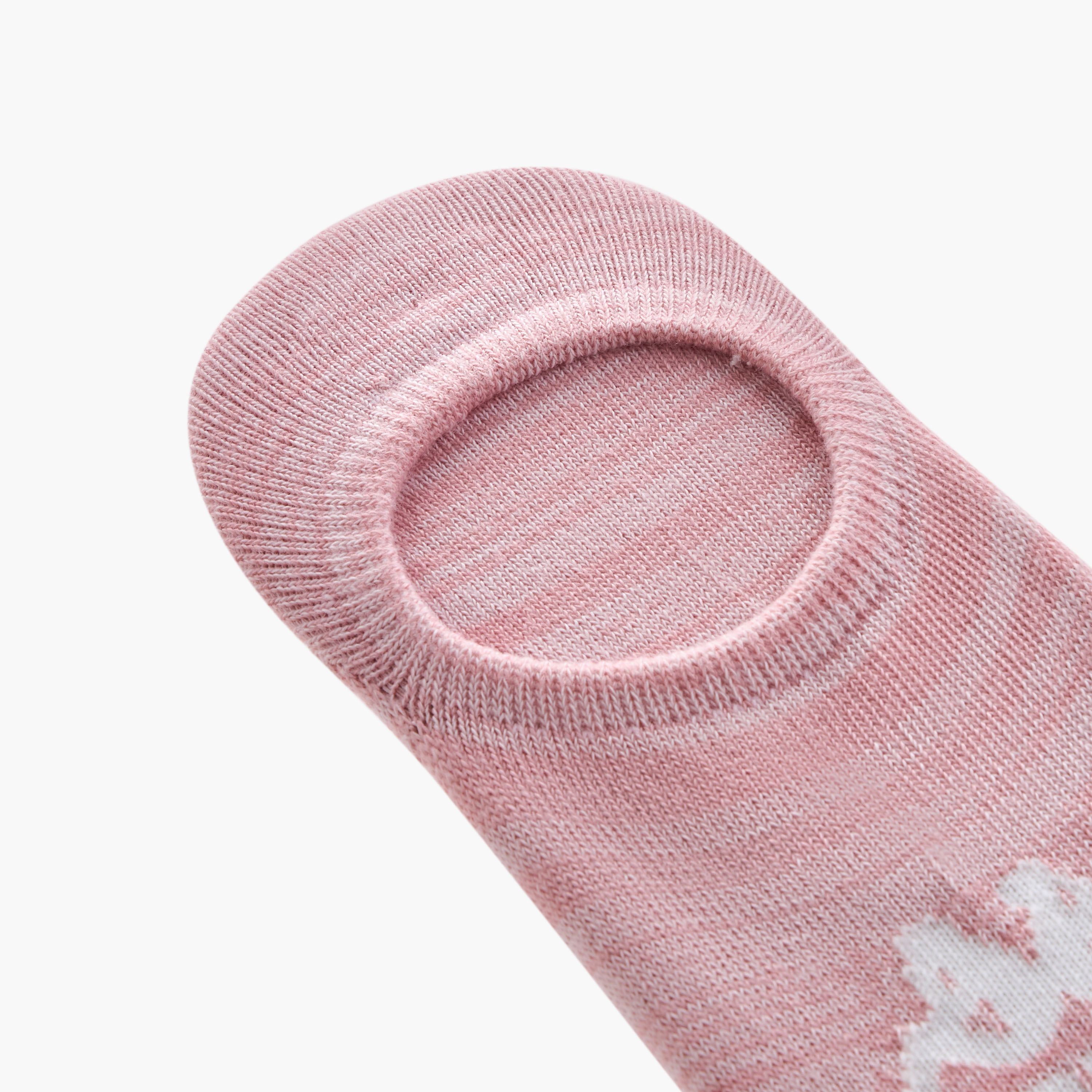 Set of 5 - Kappa Logo Print Invisible Socks with Antibacterial Protection-women-socksandstockings-image-5