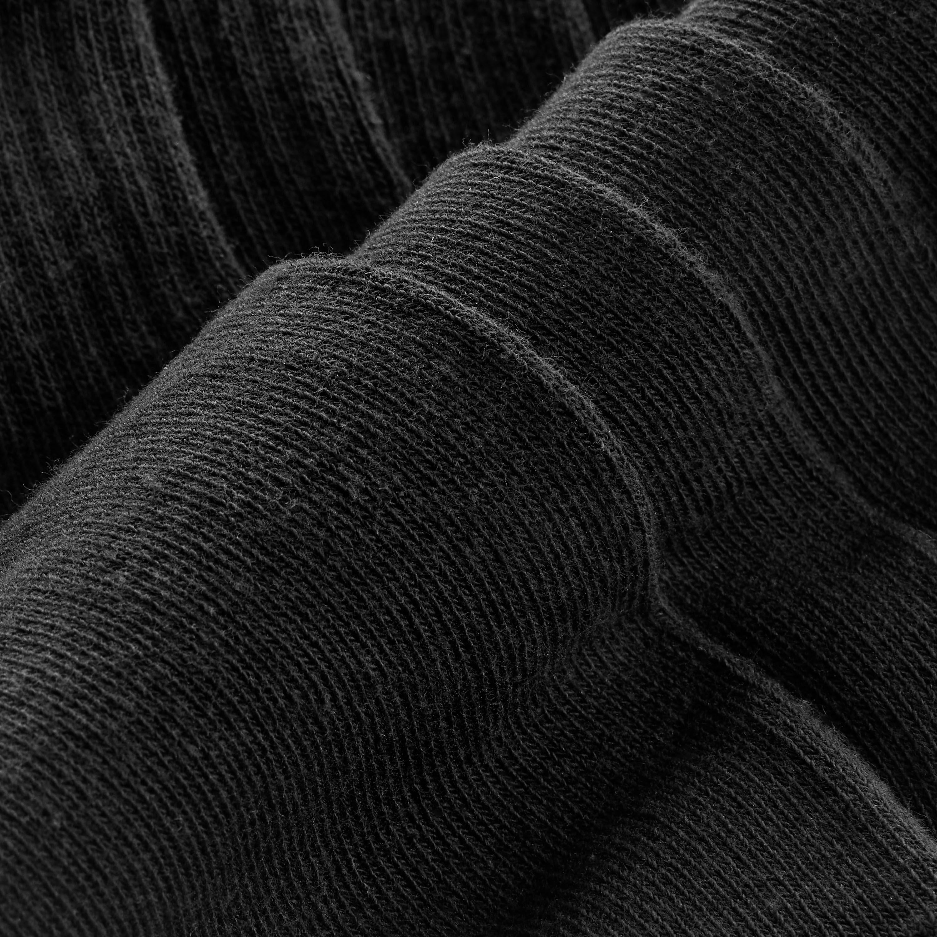 Set of 5 - Ribbed Quarter Crew Length Socks with Antibacterial Protection-women-socksandstockings-image-4