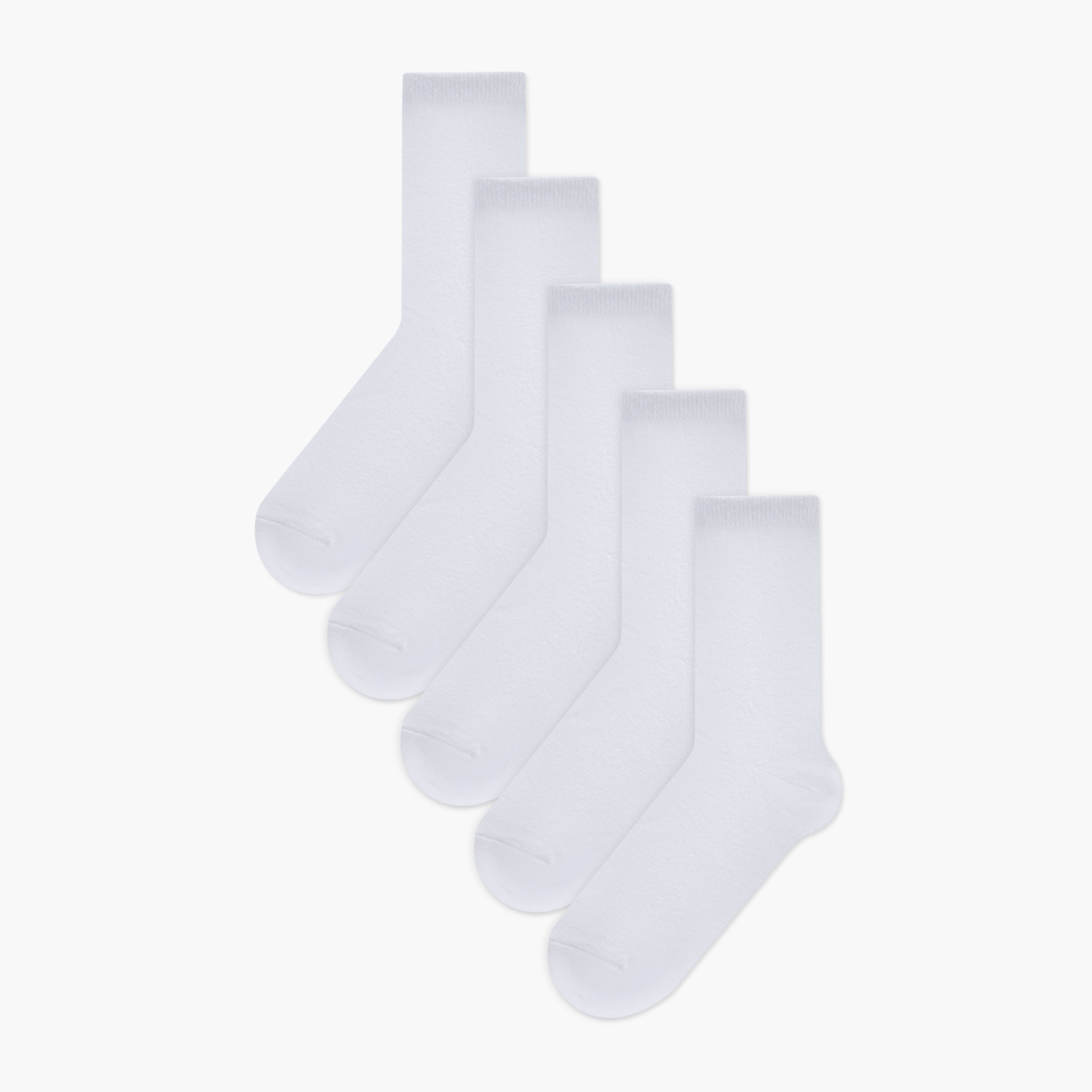 Set of 5 - Half Crew Socks with Antibacterial Protection-women-socksandstockings-image-1