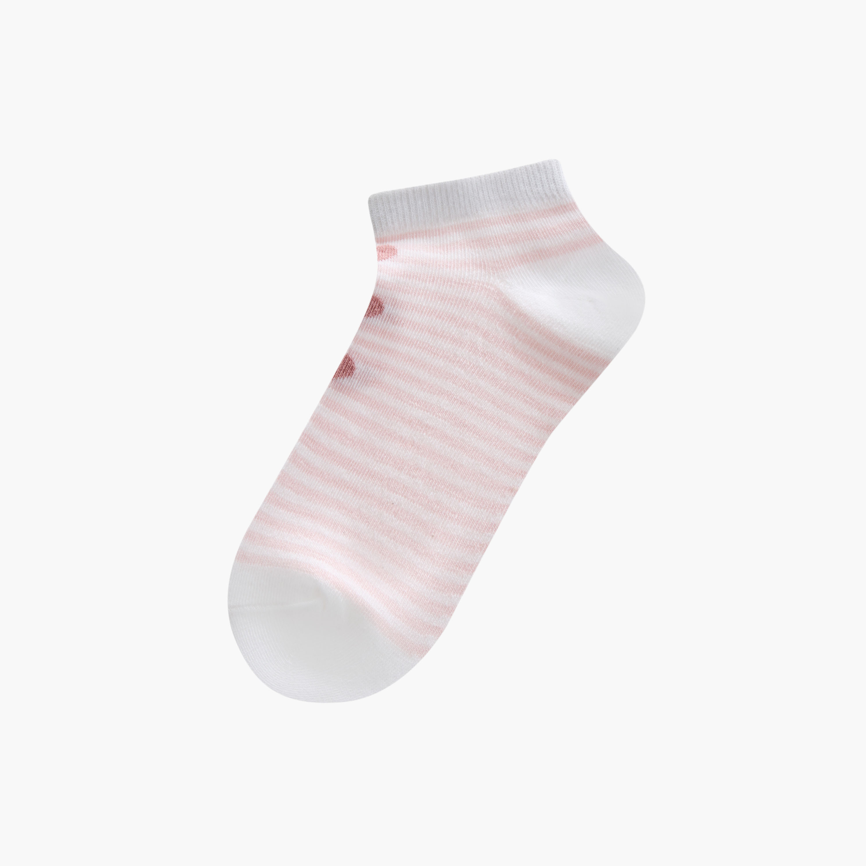 Set of 7 - Printed Trainer Socks with Antibacterial Protection-women-socksandstockings-image-2