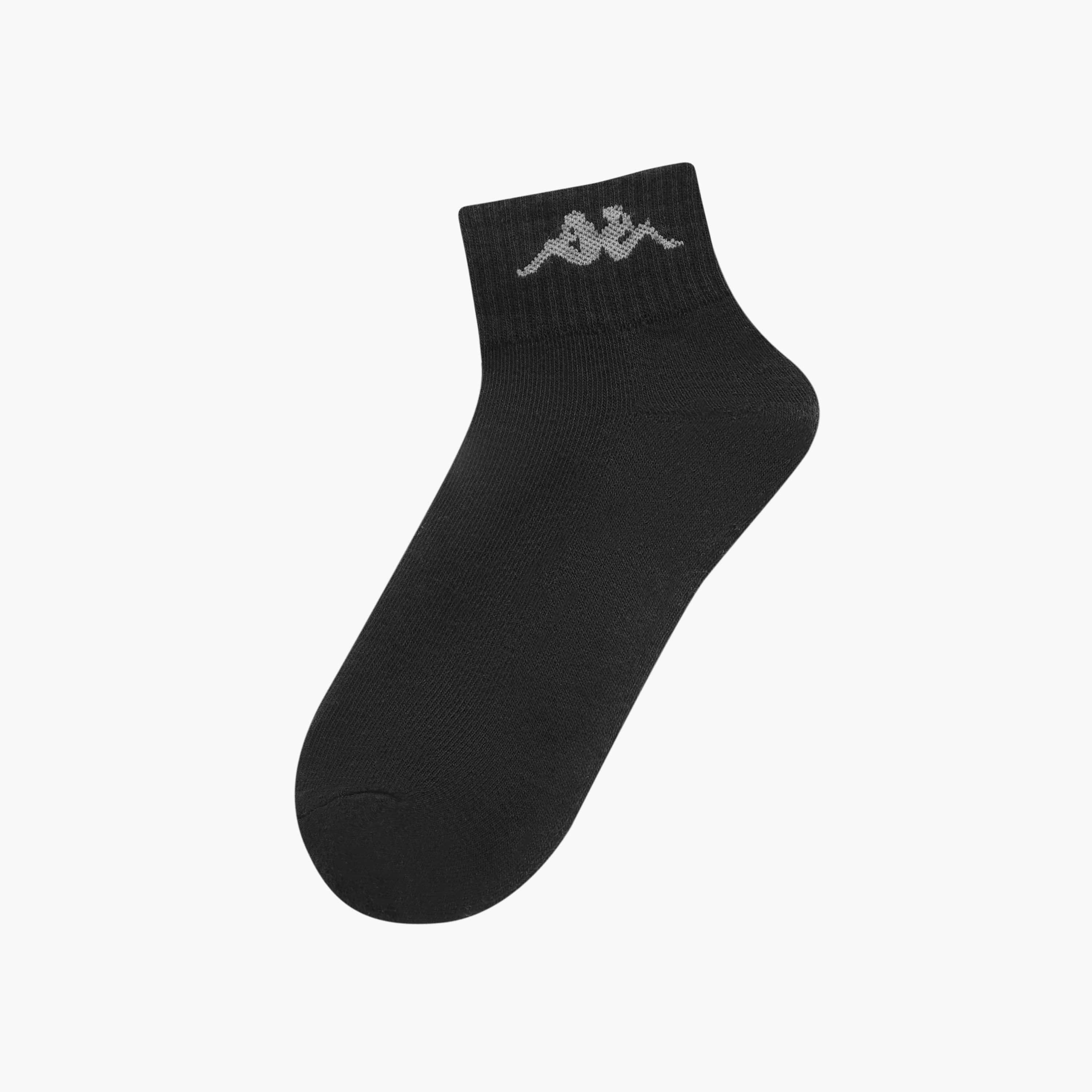 Set of 3 - Kappa Logo Detail Ankle Length Socks with Antibacterial Protection-women-socksandstockings-image-2