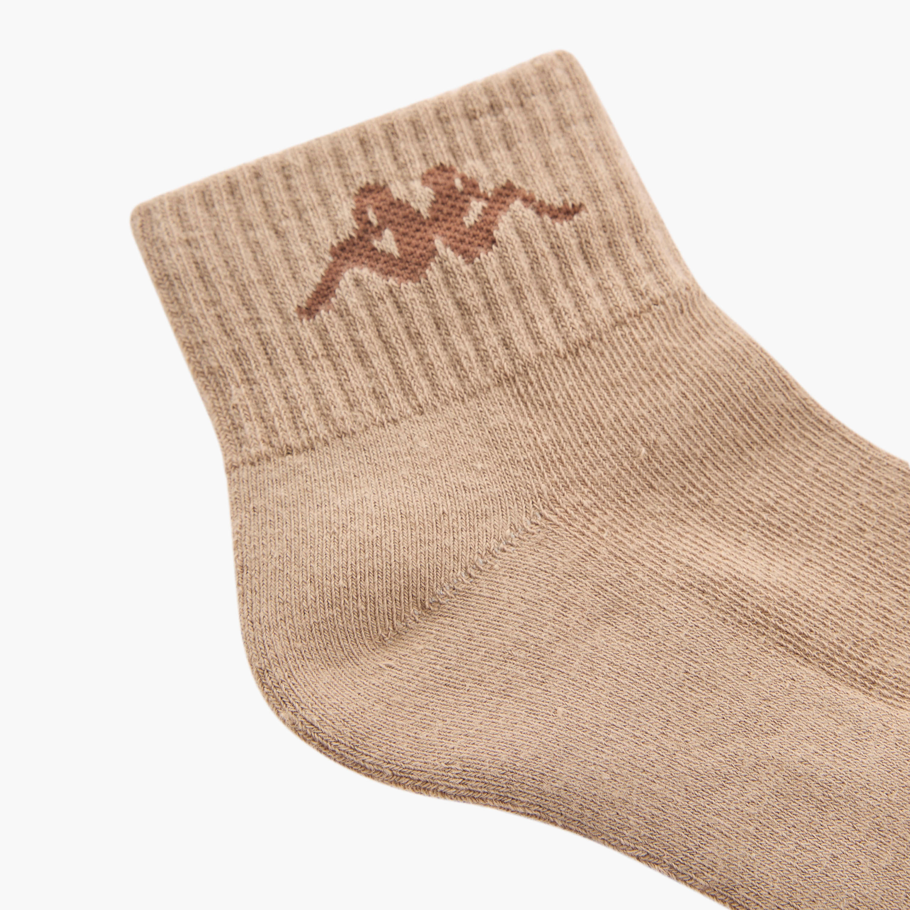 Set of 3 - Kappa Logo Detail Ankle Length Socks with Antibacterial Protection-women-socksandstockings-image-5