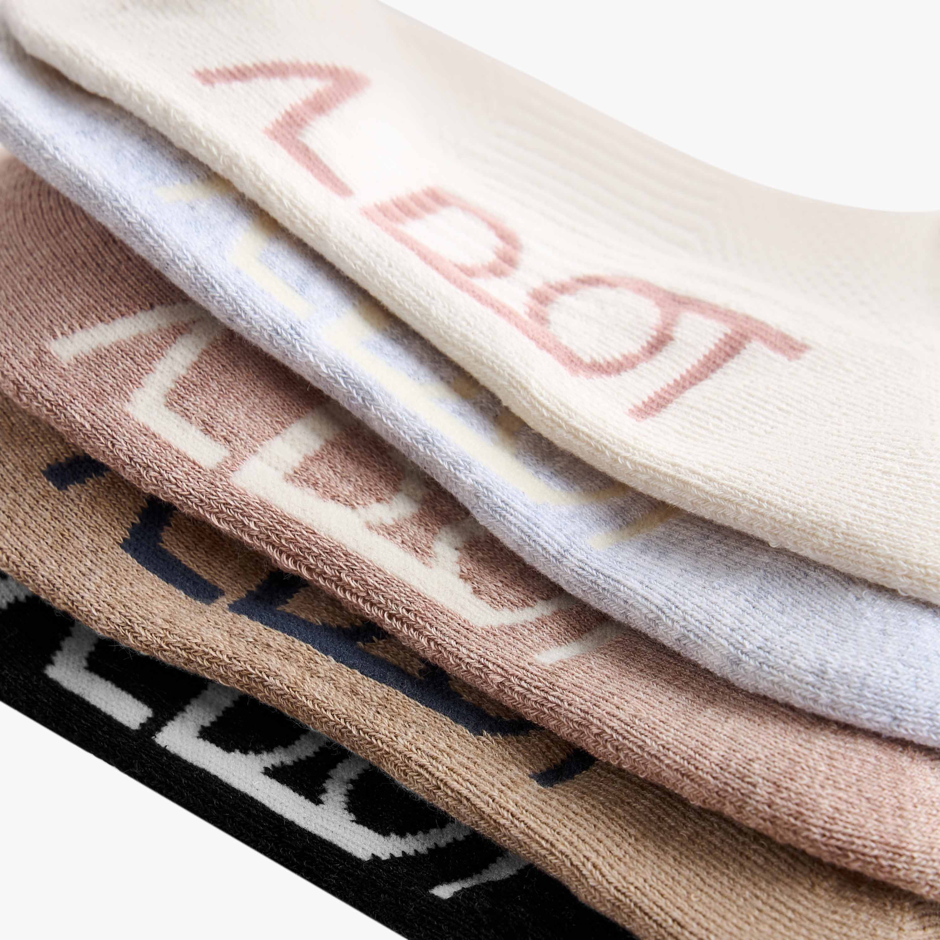 Set of 5 - Adot Terry Trainer Sports Socks with Antibacterial Protection-women-socksandstockings-image-4