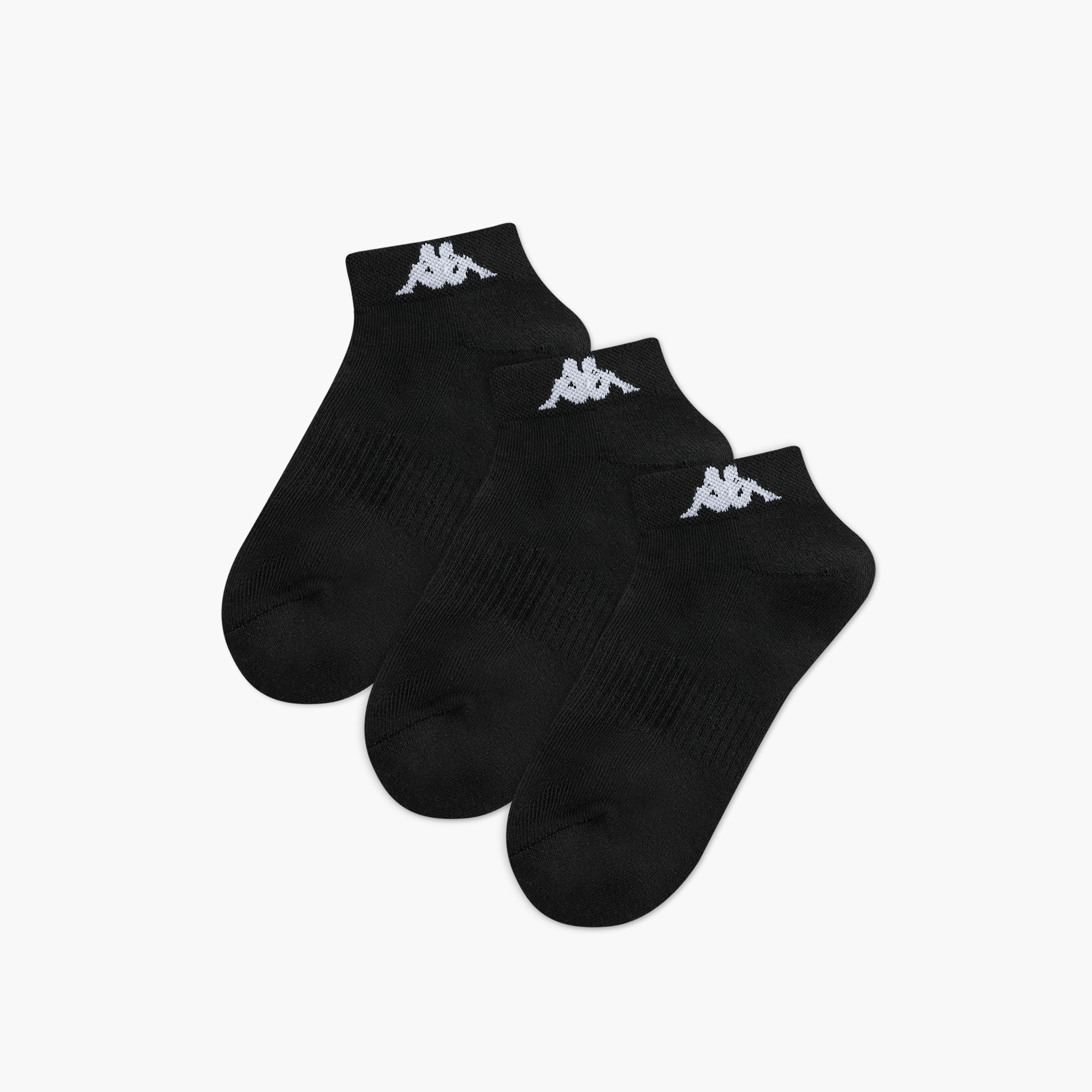 طقم جوارب 3 أزواج بطول الكاحل وحماية من البكتيريا وطبعات الشعار من كابا-women-socksandstockings-image-1