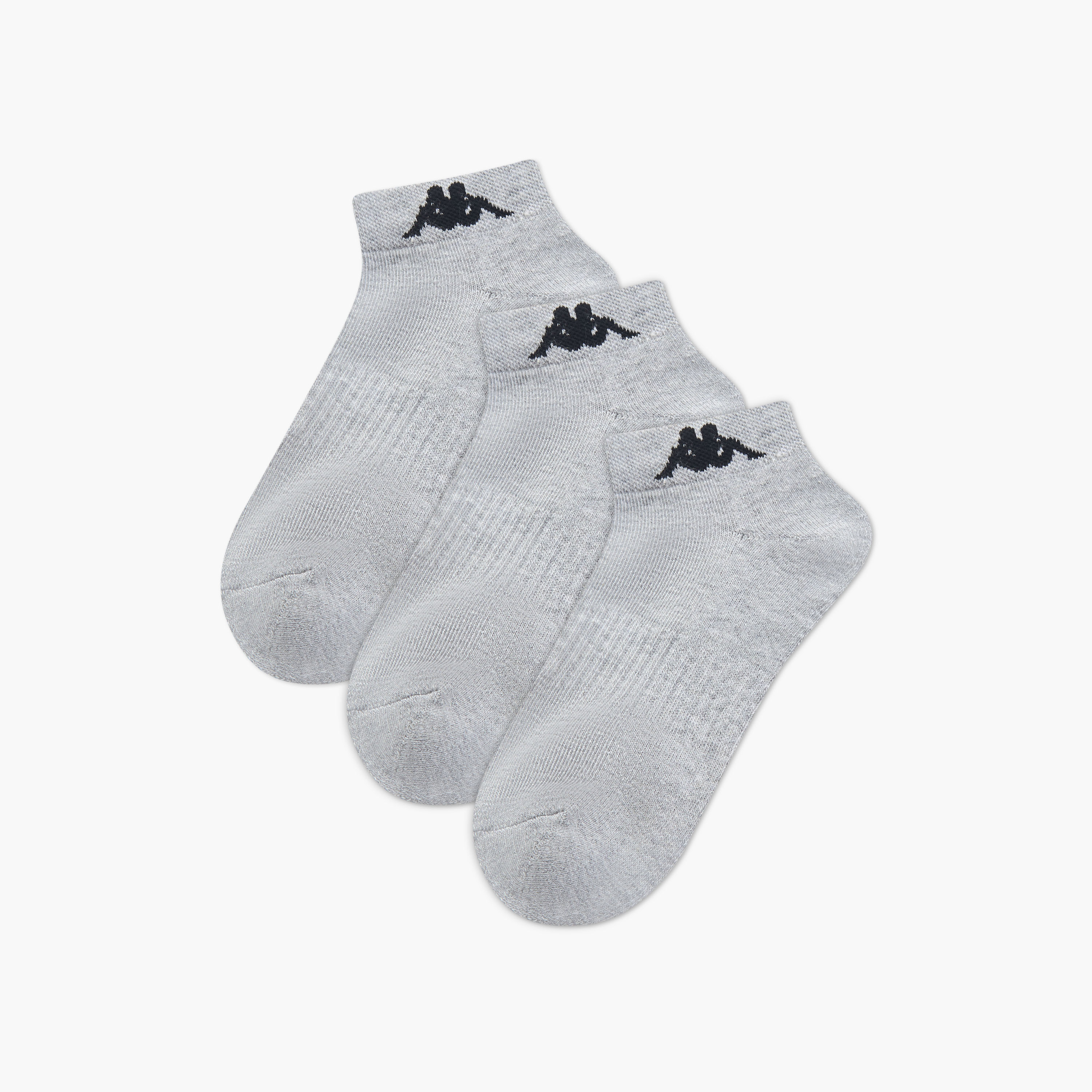 طقم جوارب 3 أزواج بطول الكاحل وحماية من البكتيريا وطبعات الشعار من كابا-women-socksandstockings-image-1